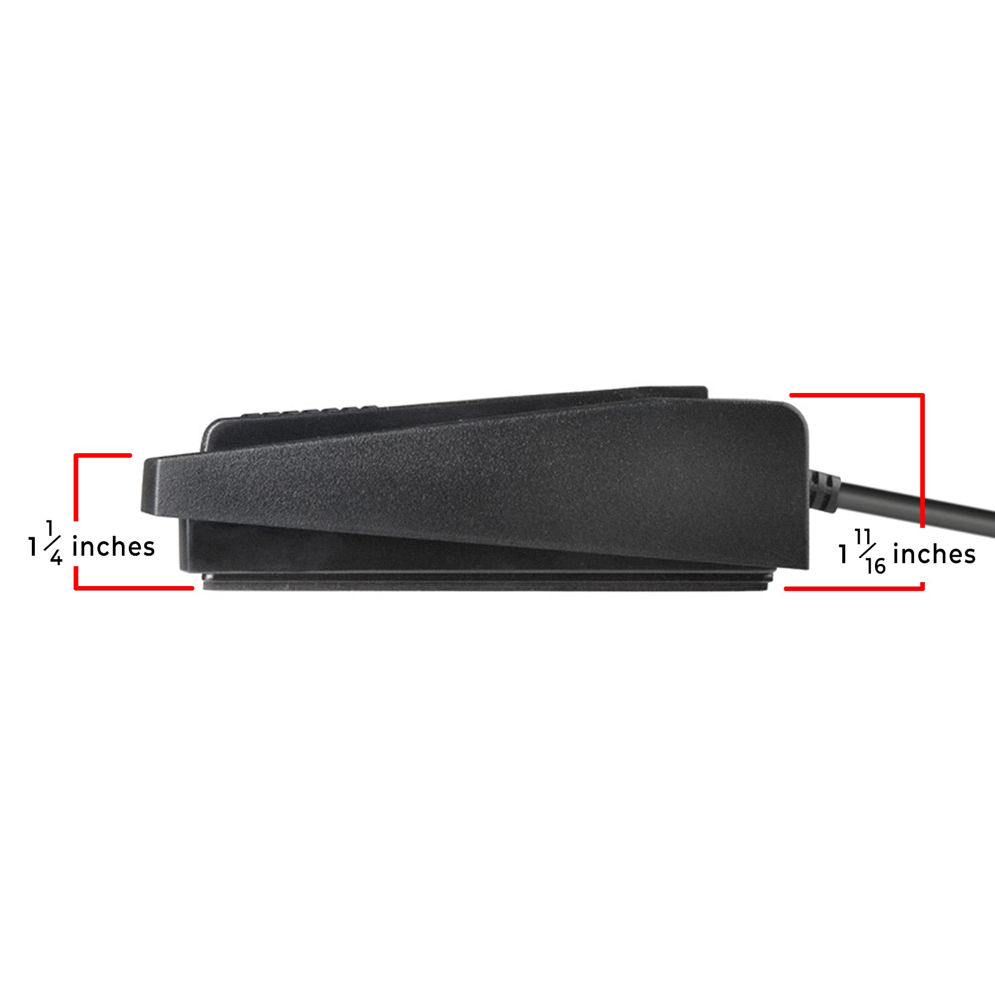 Ecs-In-Usb-1 Foot Pedal Transcription Foot Control, Infinity, Ergonomic - Effortless Transcribing & Dictation, Transcribe & Dict