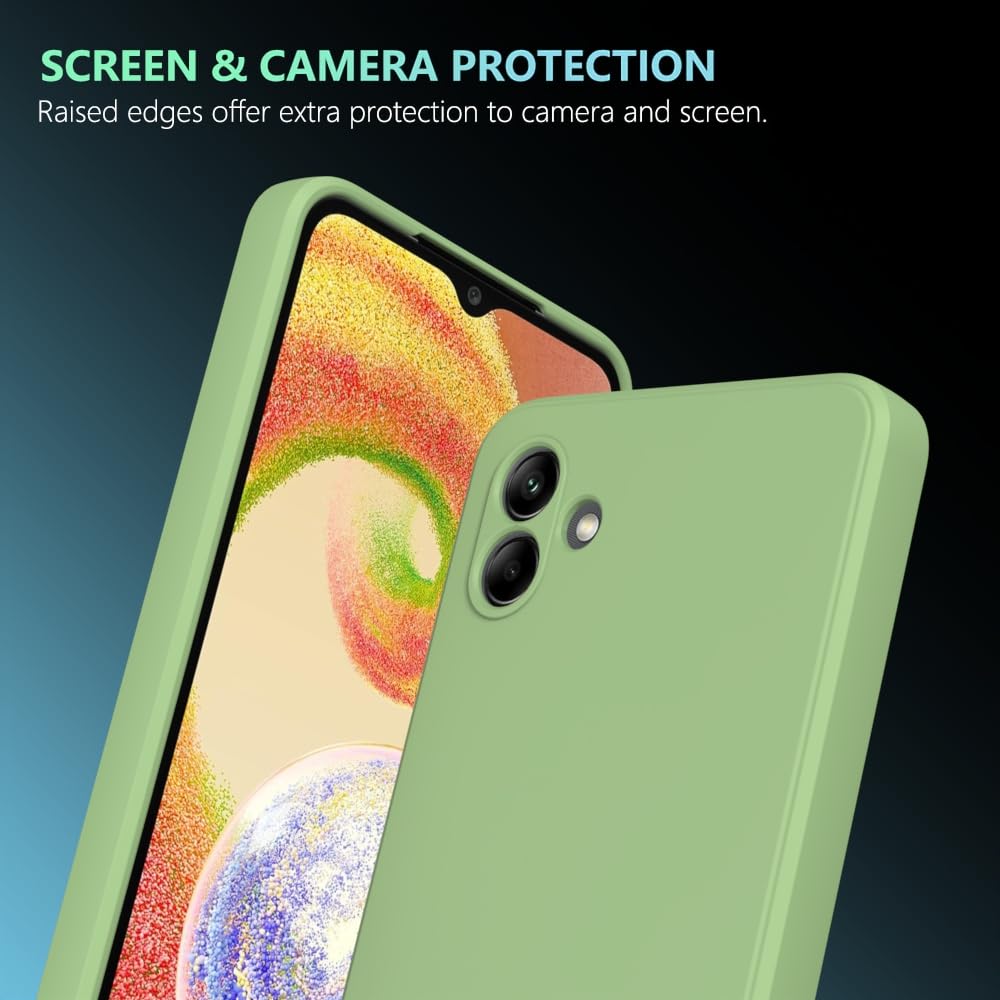 Wogroo For Samsung Galaxy A06 Case Green, Scratch Resistant With Soft Touch, Slim Thin Phone Cover For Samsung Galaxy A06