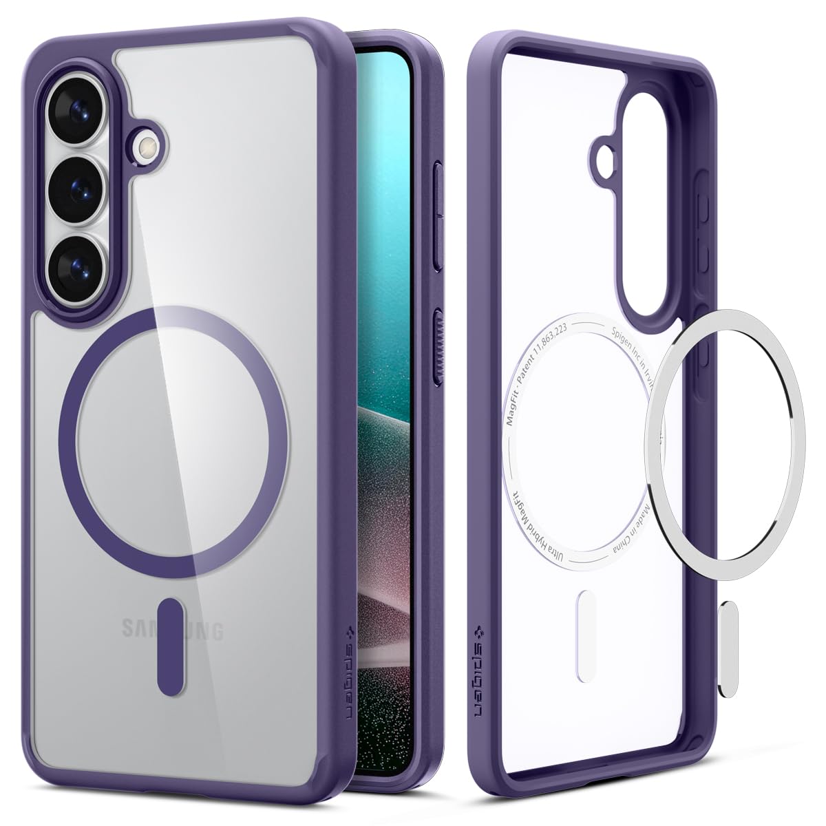 Spigen for Galaxy S26 Plus Case, Ultra Hybrid MagFit [Anti-Yellowing] [Compatible with MagSafe] [Fast Wireless Charging] - Deep 