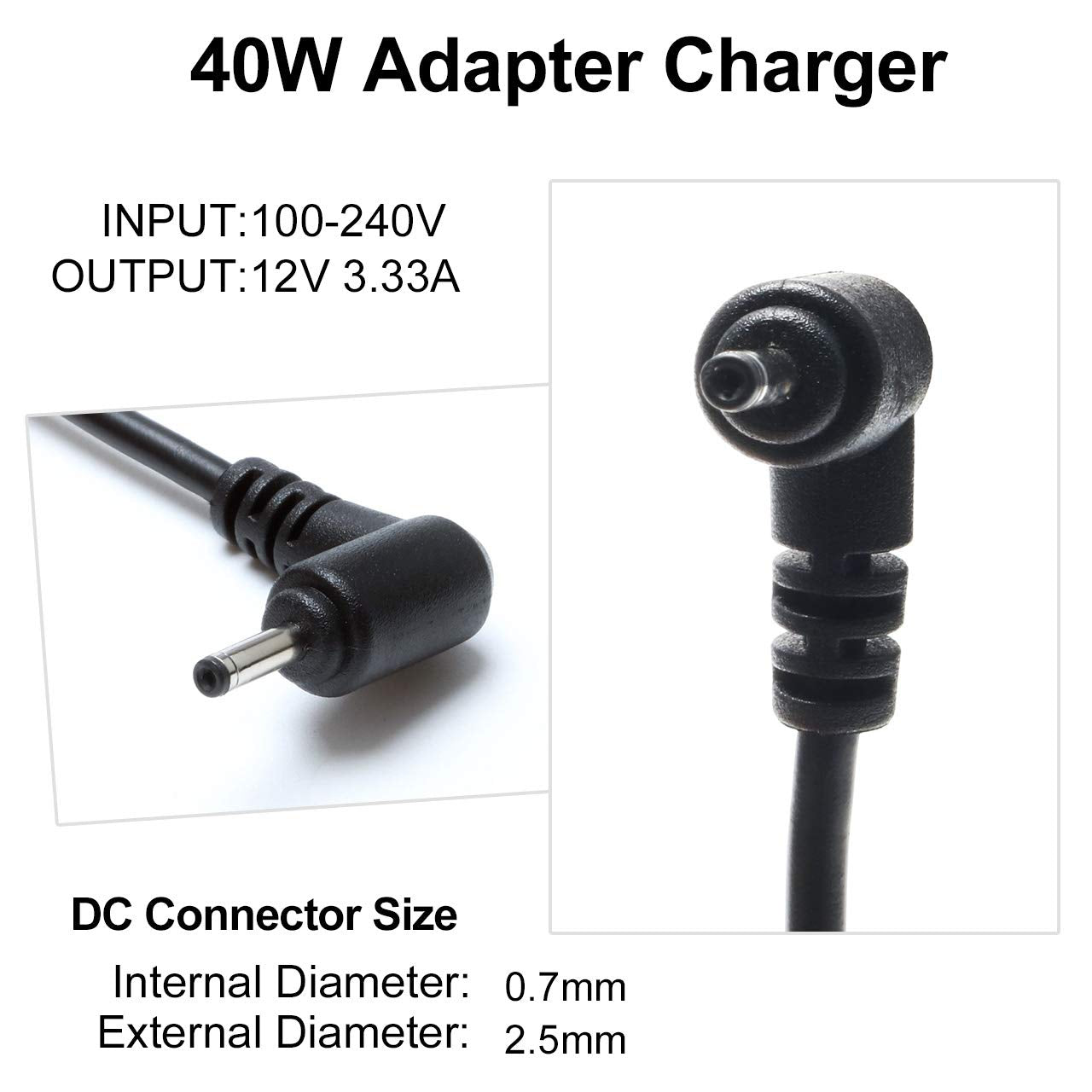 Laptop Charger For Samsung Chromebook 2 3 Xe500C13 Xe501C13 Xe303C12 Xe500C12 Pa 1250 98 303C 500C 503C Xe303C12 A01Us 12V 40W A