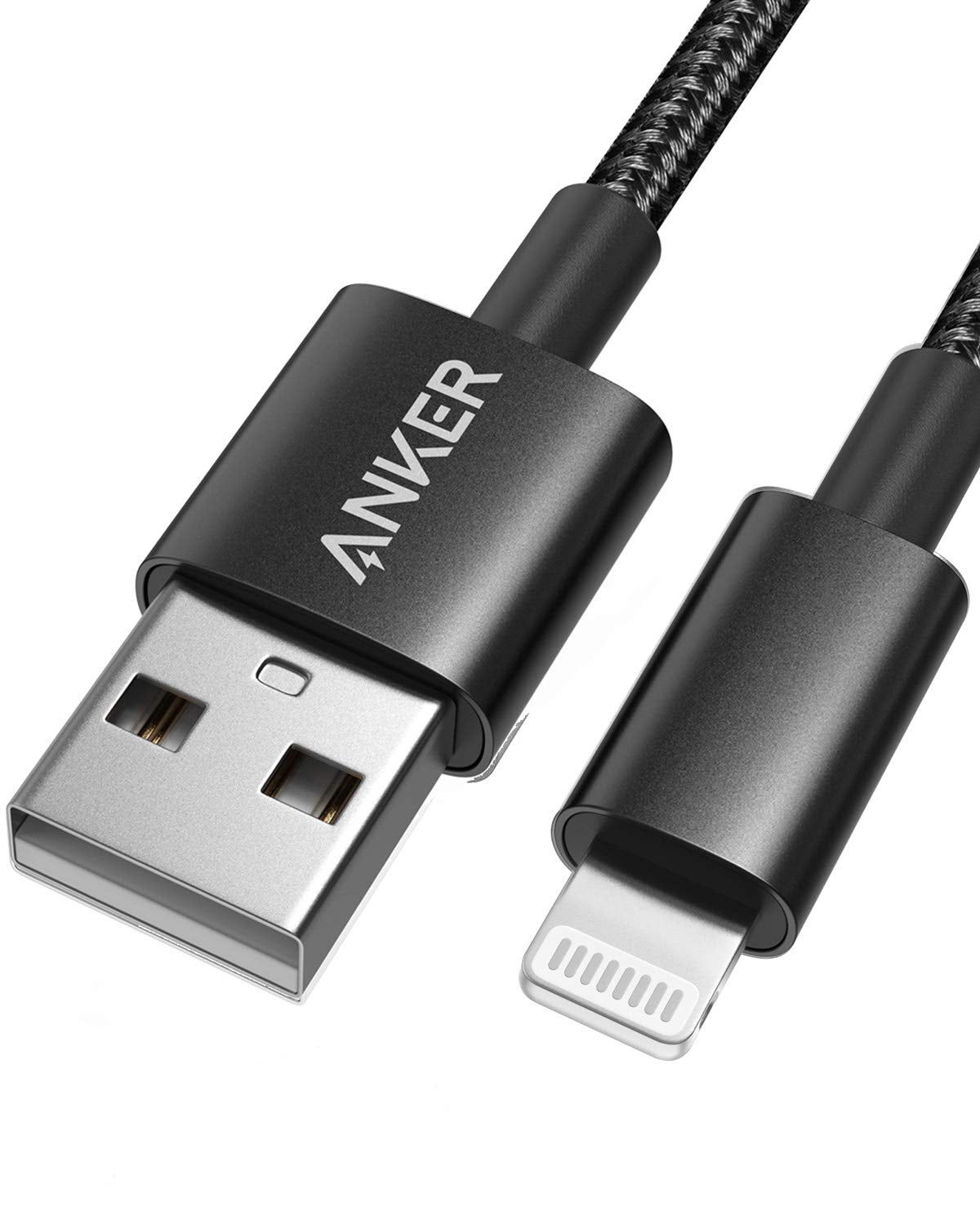 Anker 3.3Ft Premium Double Braided Nylon Lightning Cable, Apple Mfi Certified For Iphone Chargers, Iphone X/8/8 Plus/7/7 Plus/6/