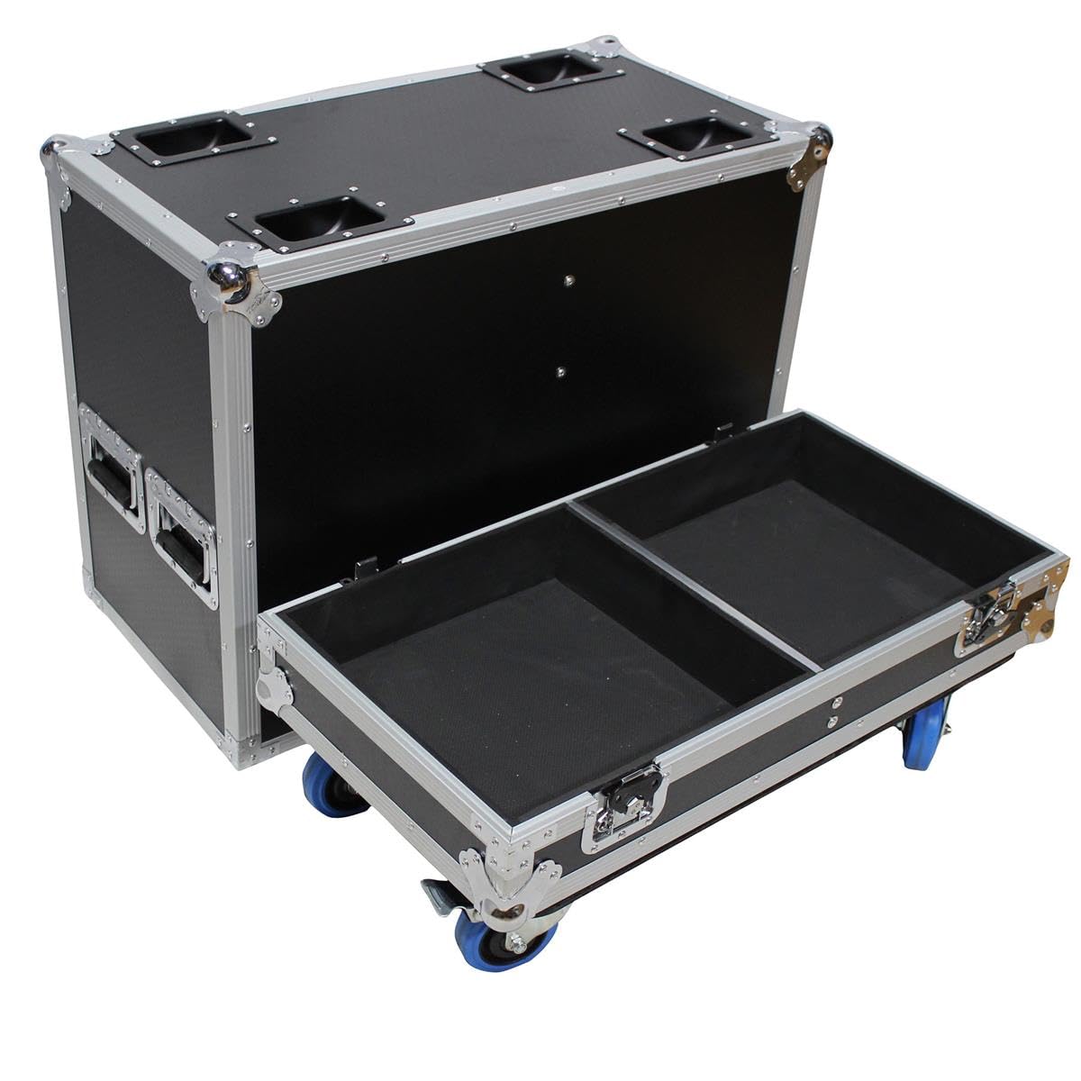ProX X-EV-ELX115P ATA Style Flight Case with Wheels for EV ELX115P Dual Speakers