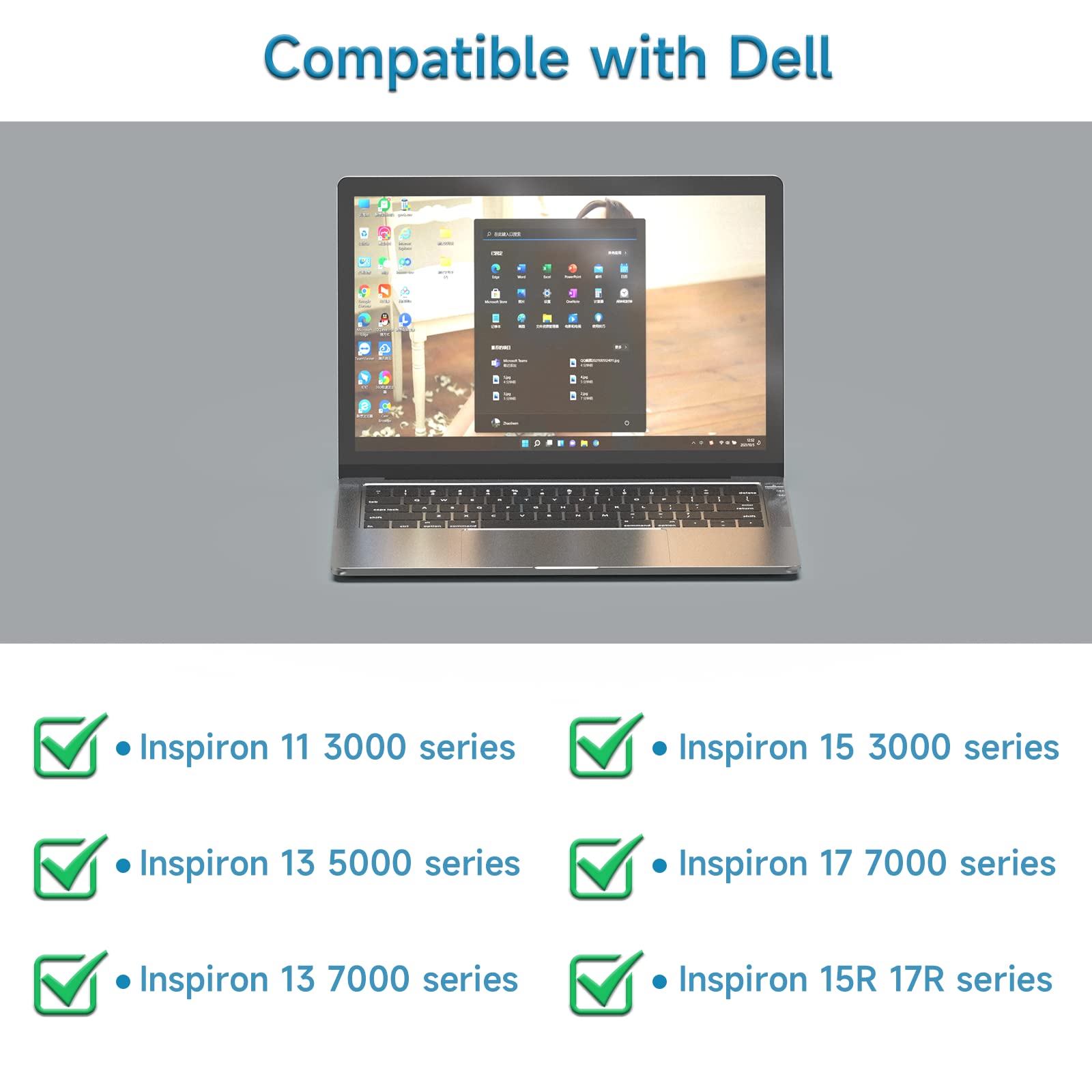 Dell 65W Ac Charger For Dell Inspiron 15 3000 15 5000 15 7000 17 7000 17 5000 17 3000 2 In 1 Series 3501 3511 3583 3593 7573 5758 5755 5558 Ha65Ns5 00 Xps 9350 9360 La65Ns2 01 Charger Laptop Power