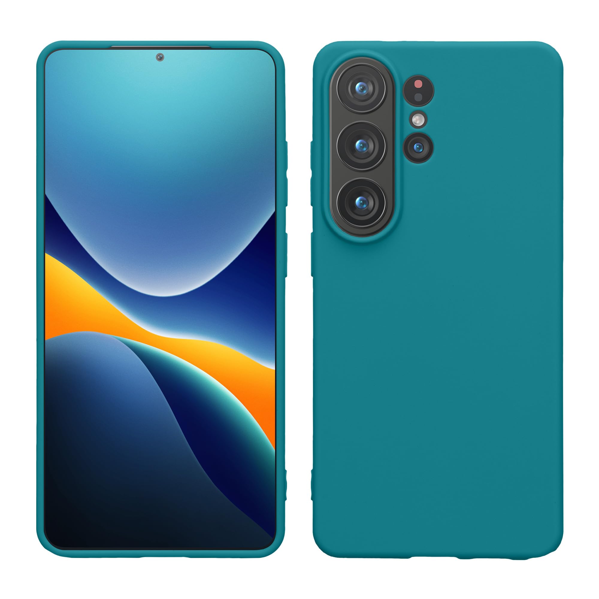 kwmobile Case Compatible with Samsung Galaxy S26 Ultra Case - Soft Slim Protective TPU Silicone Cover - Teal Matte