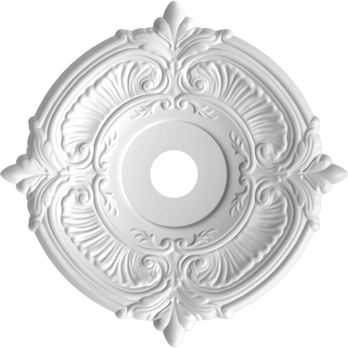Ekena Millwork 22Od X 3 1/2Id X 1P Attica Thermoformed Pvc Ceiling Medallion (Fits Canopies Up To 7 3/4), Aged Copper