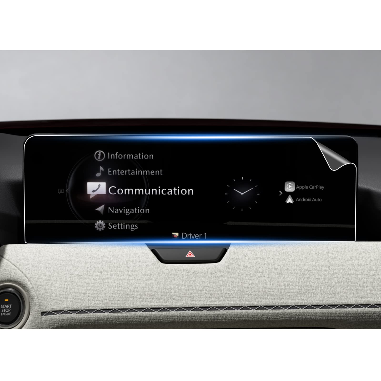 Shaohao For 2024 Mazda Cx 90 Screen Protector 2024 Cx 90 Screen Protector 12.3 In 2024 Mazda Cx 90 (Turbo Premium Plus/Turbo S) & 2024 Cx 90 Phev Premium Plus Touch Screen 12.3' Cx 90 2024 Accessories