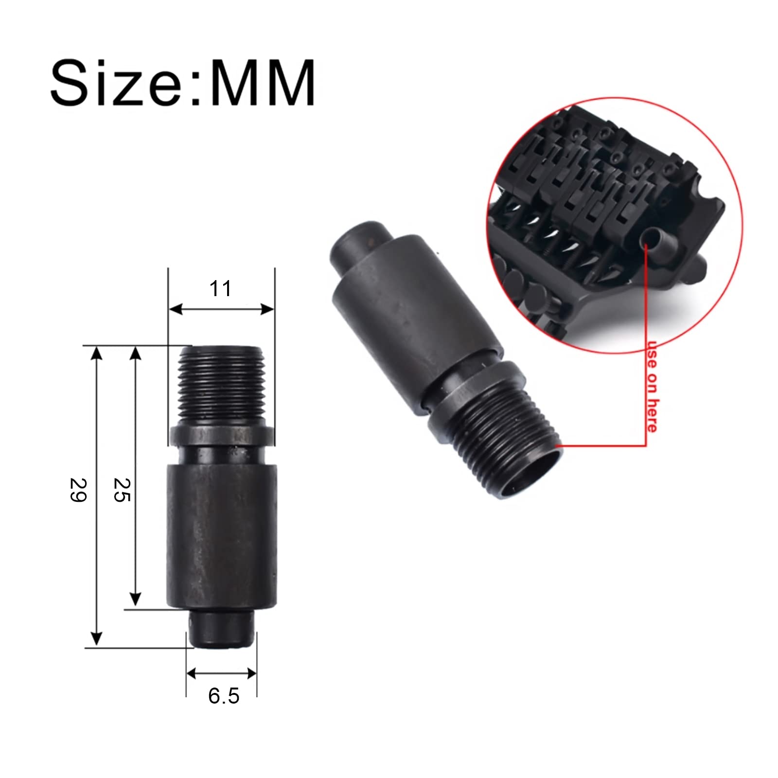 Maxcheer 6Mm Screw In Electric Guitar Tremolo Arm Whammy Bar Thread Whammy Bar For Floyd Rose Tremolo System, Electric Guitar Re