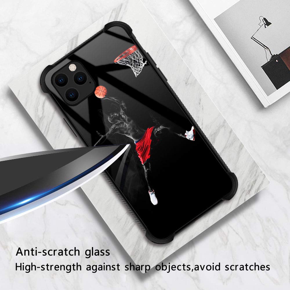 Zhegailian Case Compatible With Iphone 12 Mini,Jump Shot Case For Iphone 12 Mini For Boys Men,Pattern Design Anti Scratch Organi