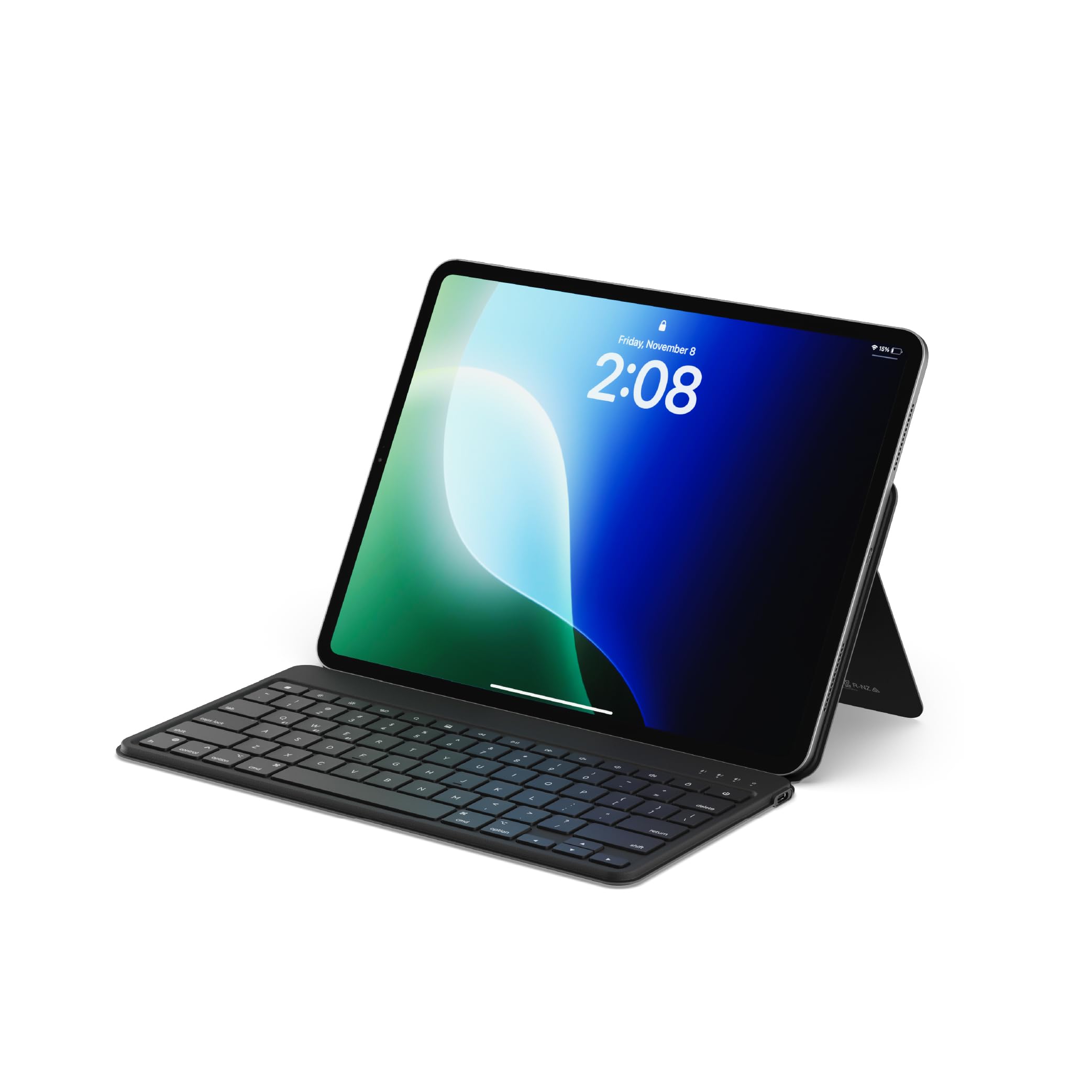 Satechi OntheGo Bluetooth Keyboard with Adjustable Stand, Connect up 3 Devices, USB C Rechargeable Battery, Compact and Portable