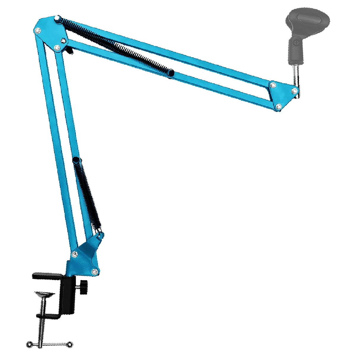 5 Core Mic Arm Adjustable Boom Microphone Stand Desk Mount Heavy Duty Brazo Para Microfono for Condenser Dynamic Mics - MS ARM BLU