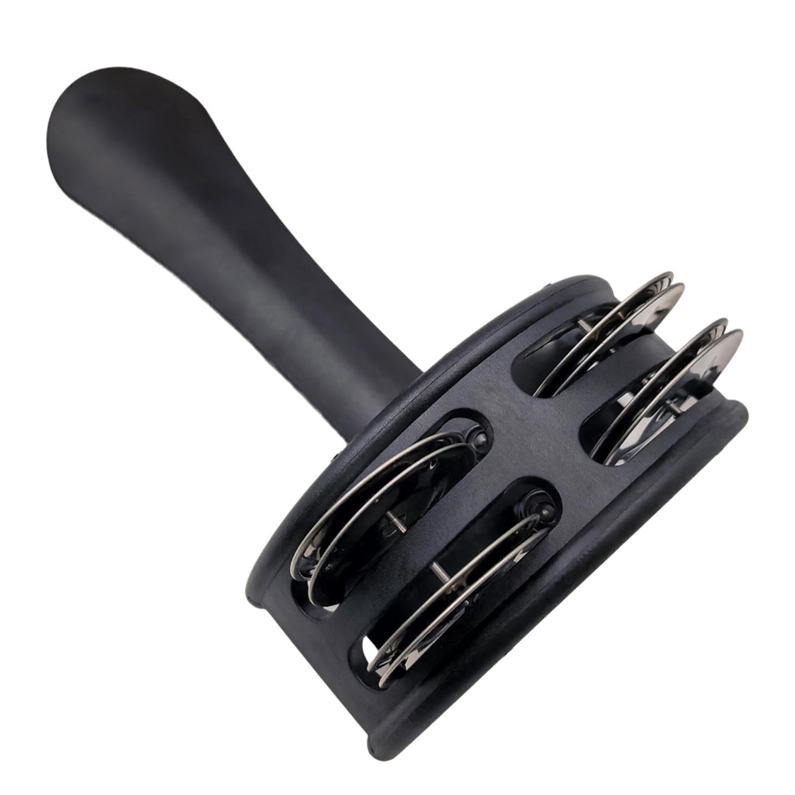 MYADDICTION Handheld Tambourine Ergonomic Handle Grip Handbell for Kids Adults KTV Party