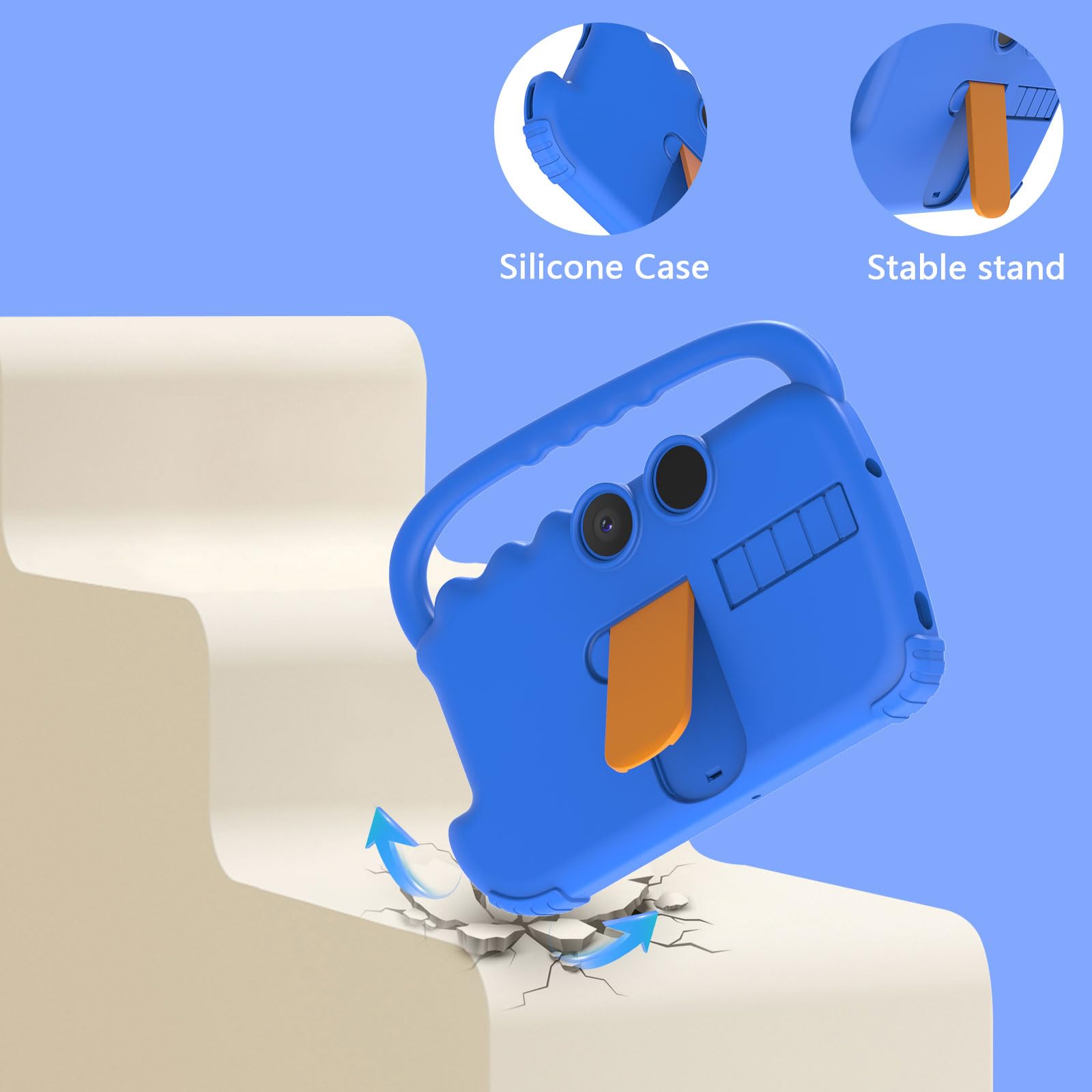 Wuiuhou Kids Tablet, Toddler Tablet, 7 Inch Tablet, 4Gb + 32Gb Android 12 Tablet, Wifi Dual Camera, Hd Ips Safety Eye Protection