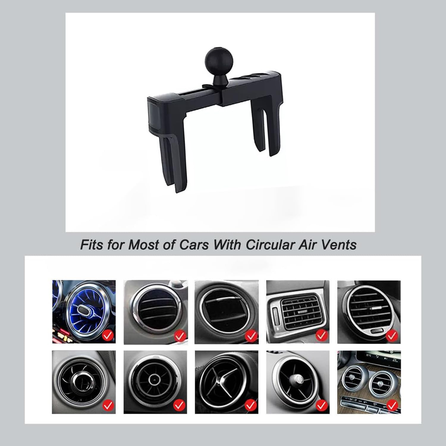 Car Cell Phone Mount Compatible With Jeep Wrangler (2007-2024) /Jl Jk 4Xe Gladiator (2020-2024) /Rubicon Sahara Jku Sport S Moja