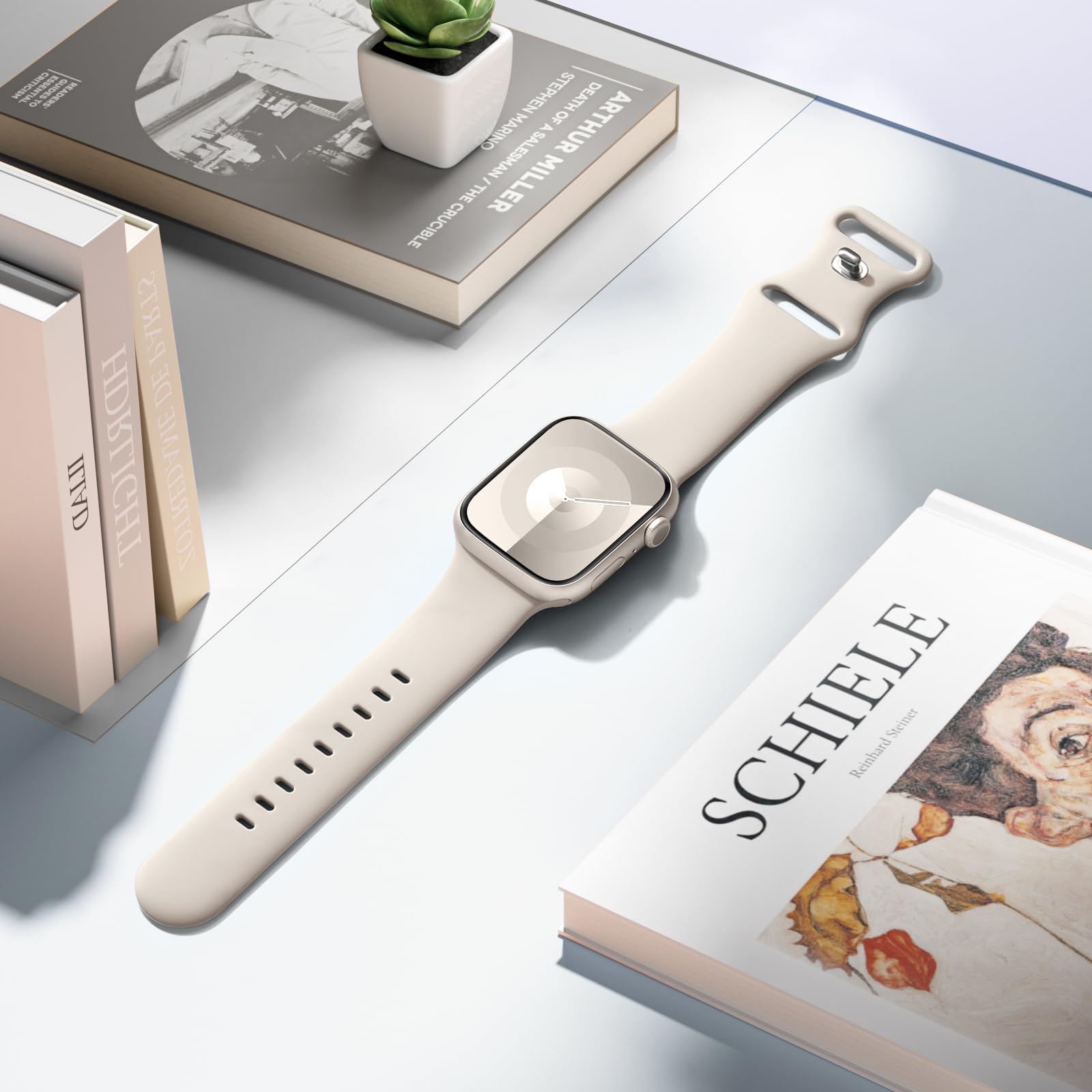 Daqin Sport Band Compatible With Apple Watch Band 46Mm 45Mm 44Mm 42Mm 49Mm 40Mm 38Mm 41Mm Women Men, Soft Silicone Waterproof St