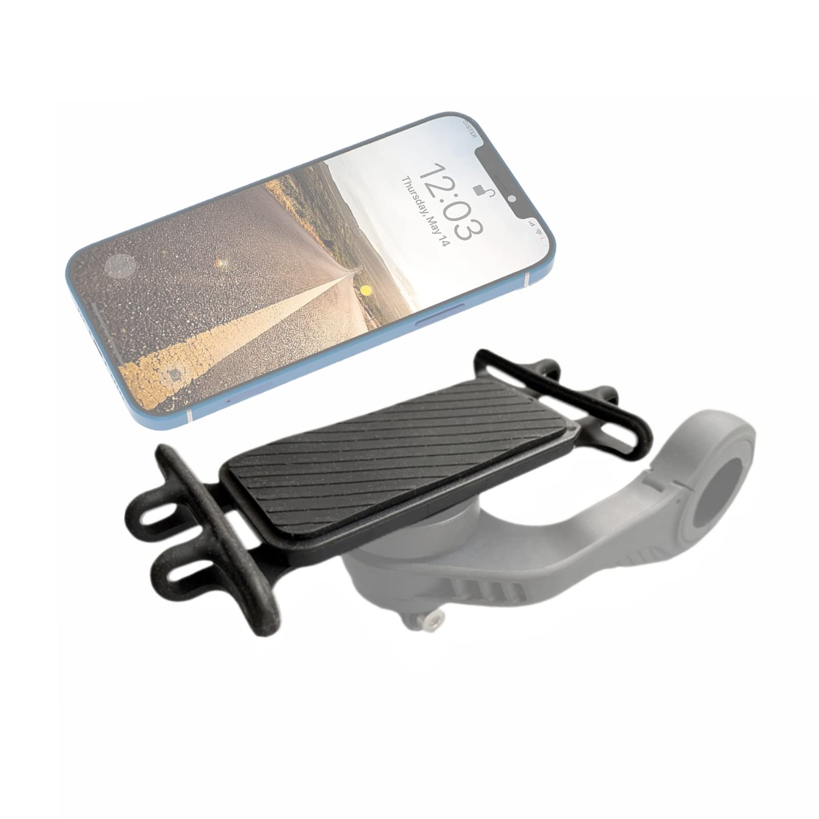 Nelbons Bike Phone Holder Compatible With Most Phones,Compatible With Bryto N Bicycle Bracket Mount Adapter,Detachable Universal