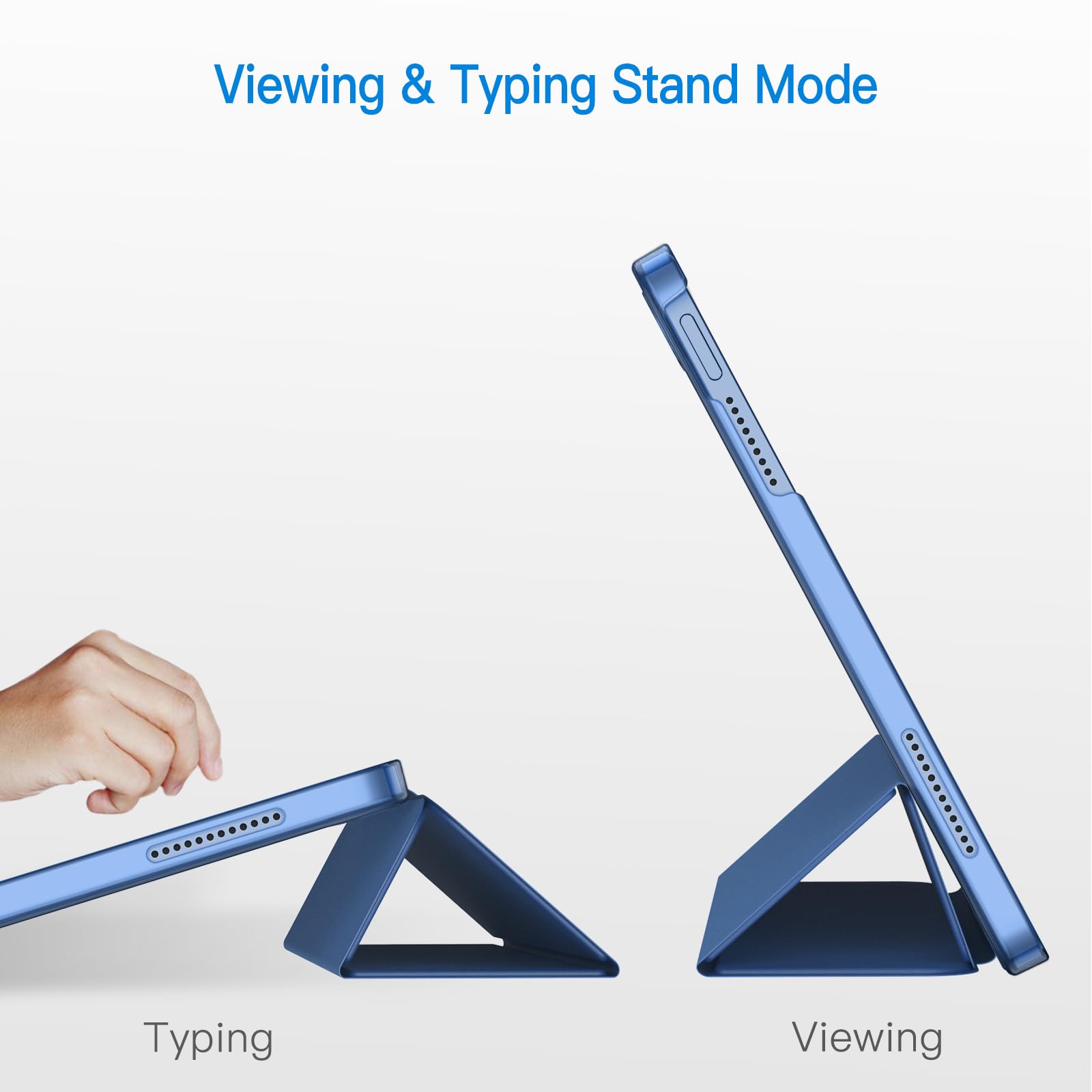 Jetech Case For Ipad (A16) 11Th/10Th Generation (2025/2022), Slim Stand Hard Back Shell Cover With Auto Wake/Sleep (Navy)