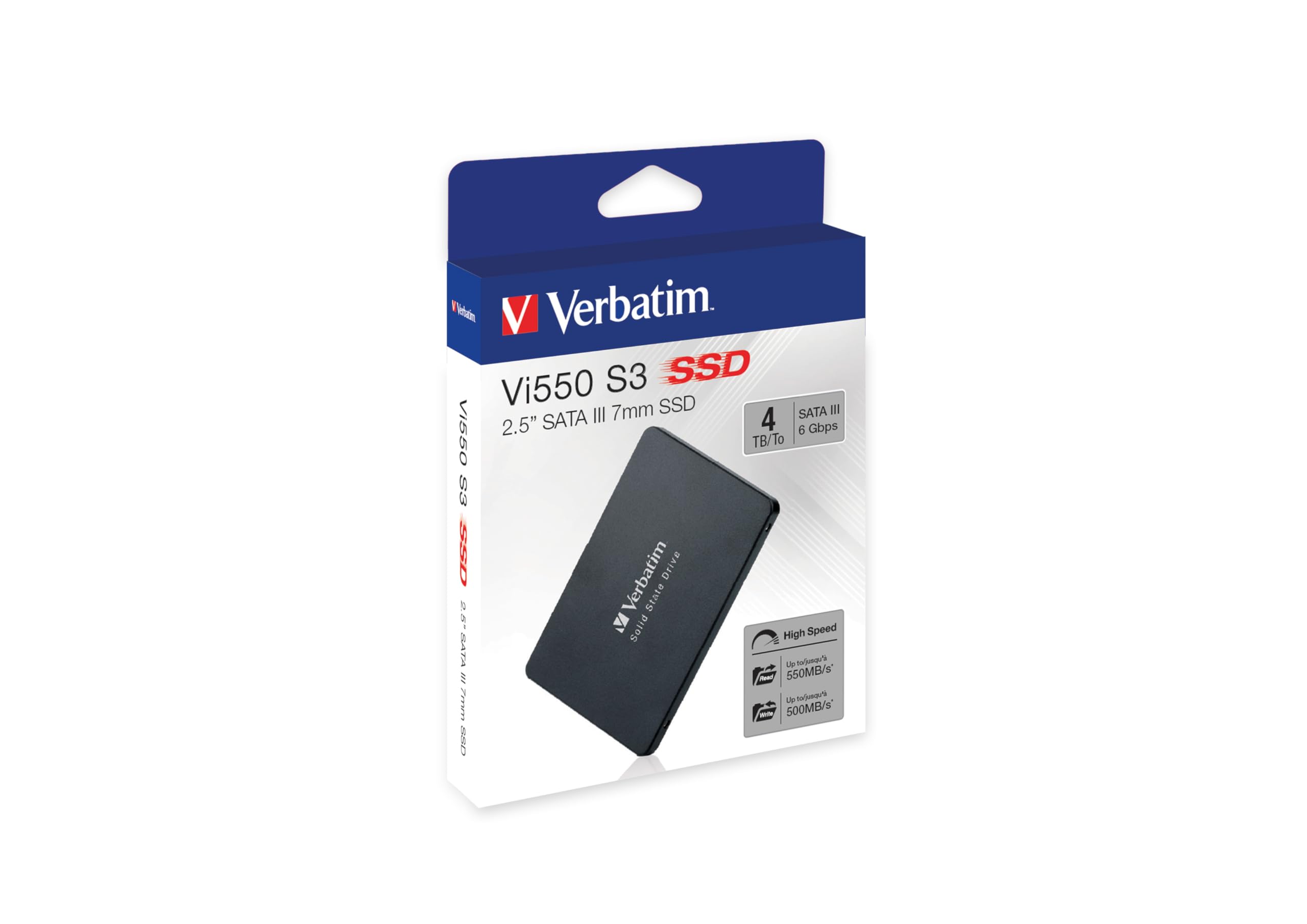 Verbatim 4Tb Vi550 2.5'' Internal Solid State Drive Ssd Sata Iii Interface With 3D Nand Technology