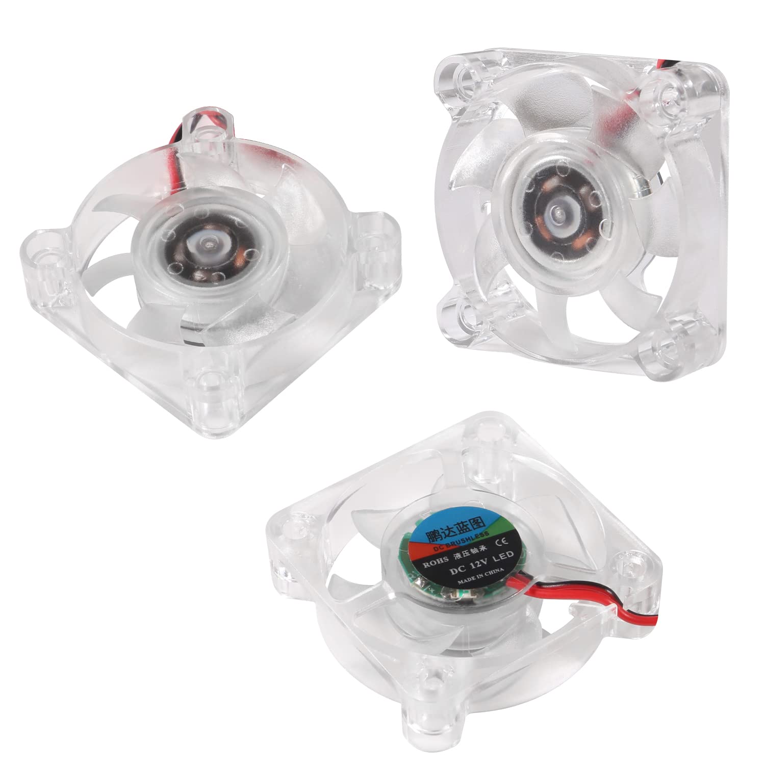 Aediko 6Pcs 4010 Fan 3D Printer Fan Dc 24V Mini Brushless Cooling Fan 40X40X10Mm Hydraulic Bearing Fan Rgb Led With 2 Pin Termin