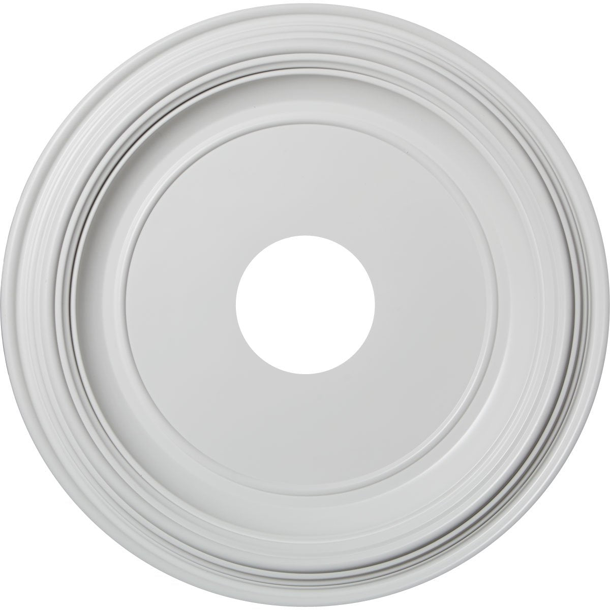 16OD x 3 1/2ID x 1 3/8P Traditional Thermoformed PVC Ceiling Medallion (Fits Canopies up to 9 1/2)