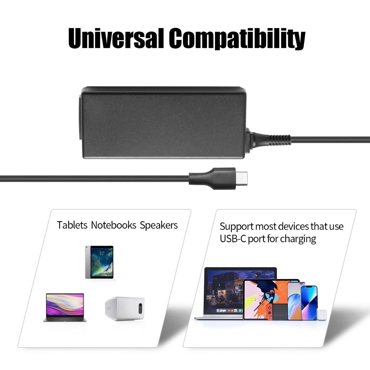 Chromebook Charger 45W For Acer Chromebook Spin 11 13 R13 15 311 315 511 512 714 713 Cb311 Cb314 Cb514 Cb714 Cb715 C721 C732 C73