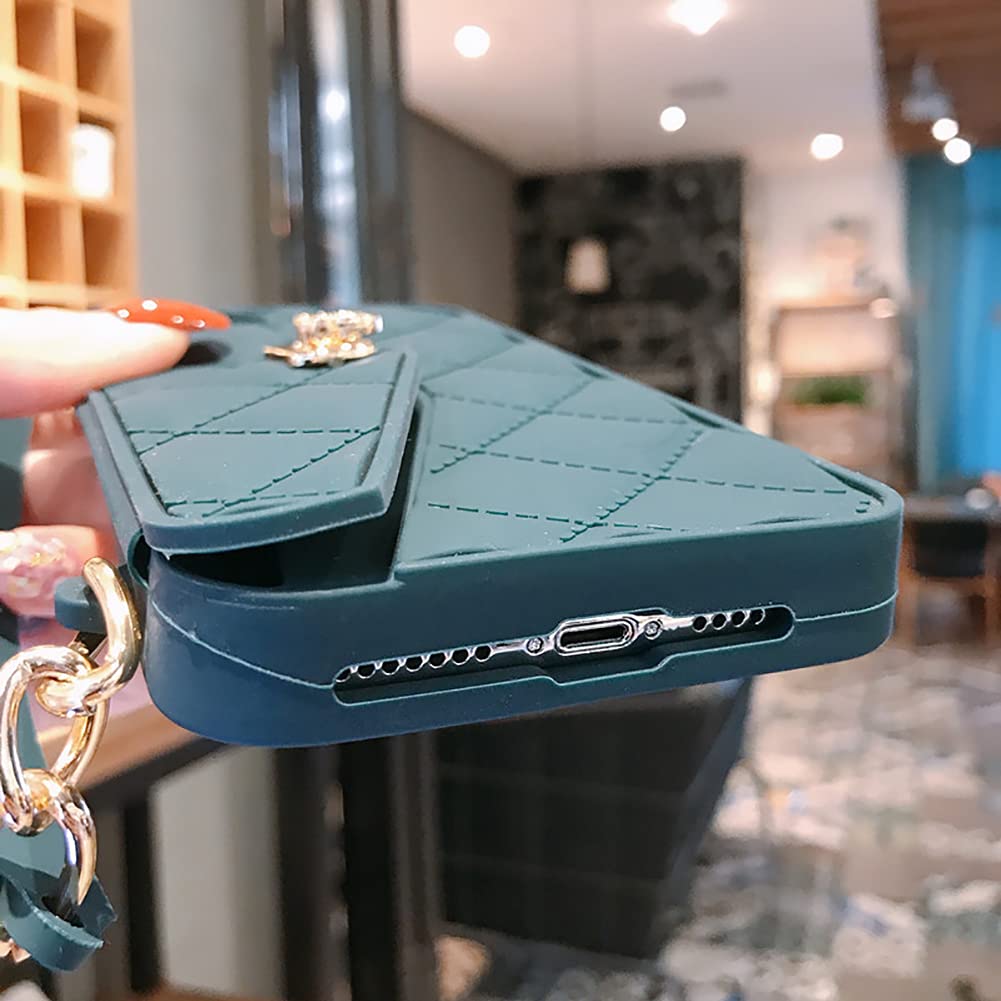 Yatchen For Iphone 7 Plus Wallet Case ,Crossbody Phone Case With Lanyard Strap Cute Wallet Case Flip Folio Credit Card Holder So