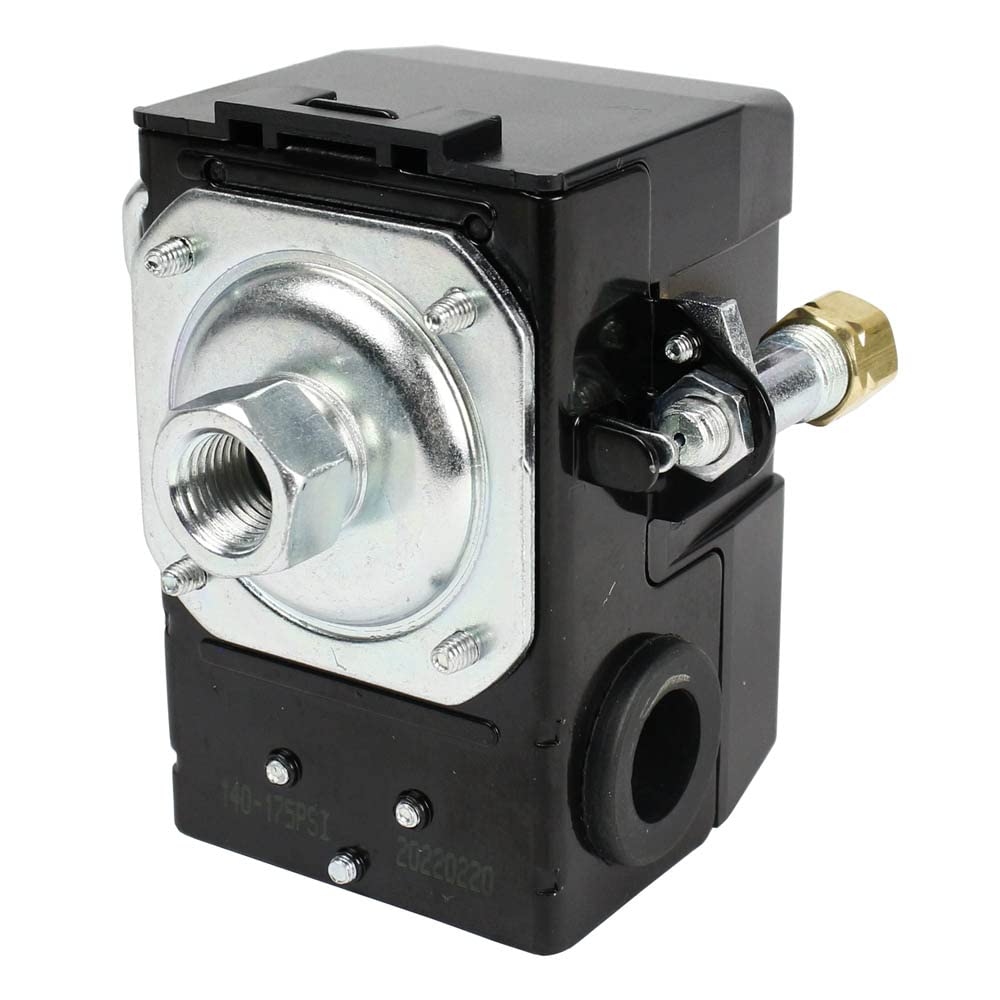 Lefoo Pressure Switch Control Air Compressor 140 175 Single Port Heavy Duty 26 Amp Lf10A 1H 1 Npt1/4 140 175