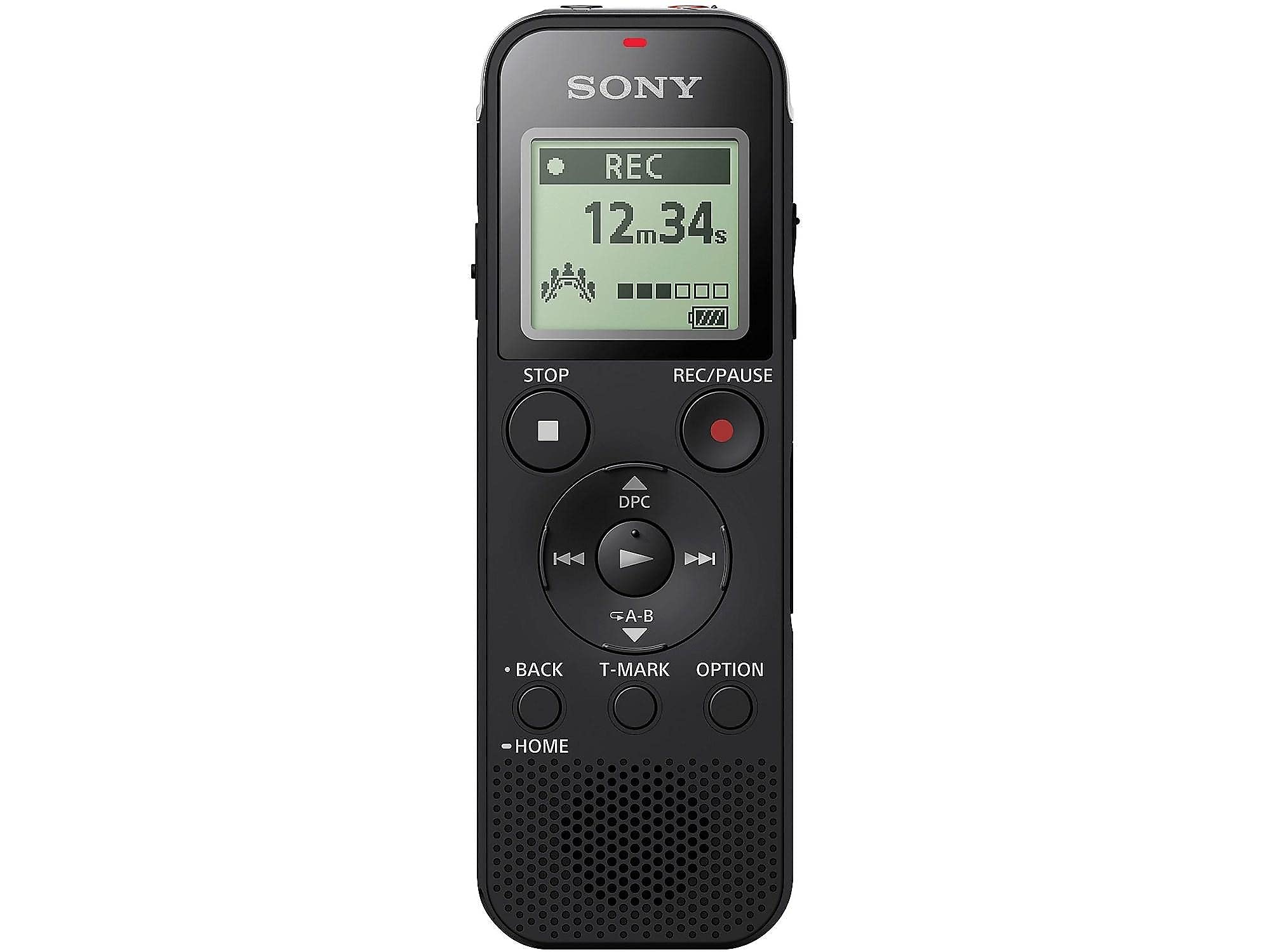 Sony ICD PX470 Stereo Digital Voice Recorder with Built in USB Voice Recorder and 16GB Class 10 Micro SDHC Card Bundle (2 Items)