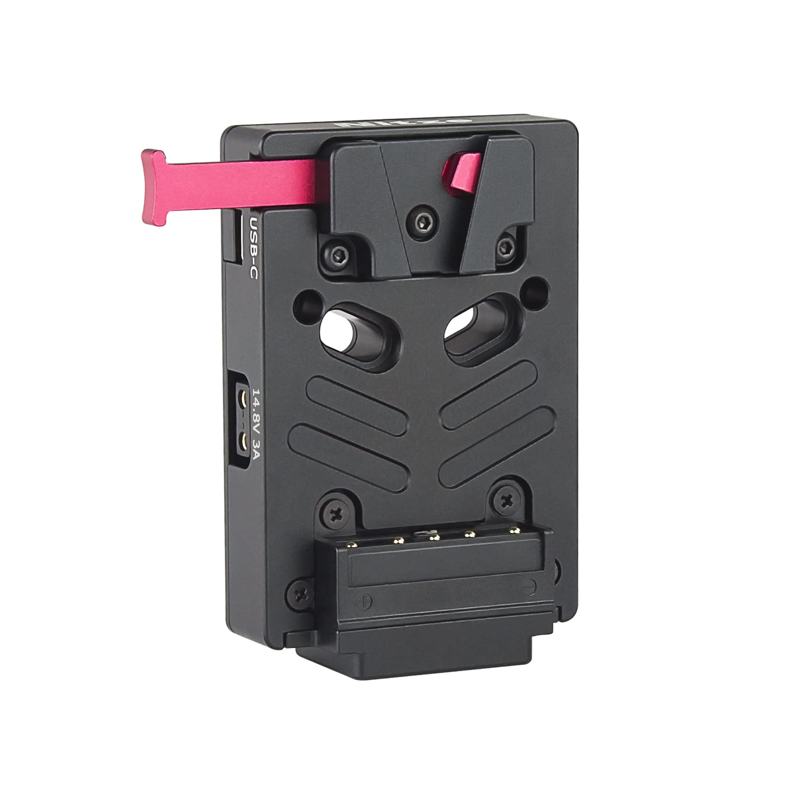 Nitze V Mount Battery Plate With 8V/3A Dc, 14.8V/3A D Tap And Pd 3.0 Usb C Output Ports Mini V Mount Plate   N21 D6