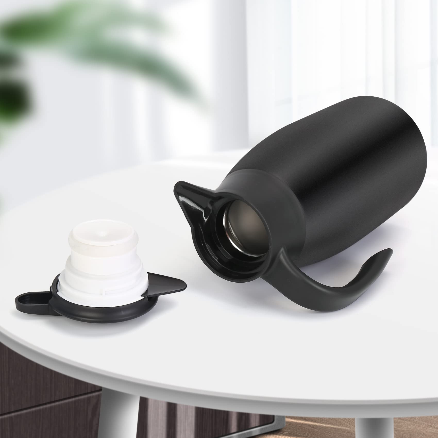 70Oz Thermal Coffee Carafe Insulated Coffee Thermos, Stainless Steel Insulated Vacuum Coffee Carafes For Keeping Hot, Double Wal