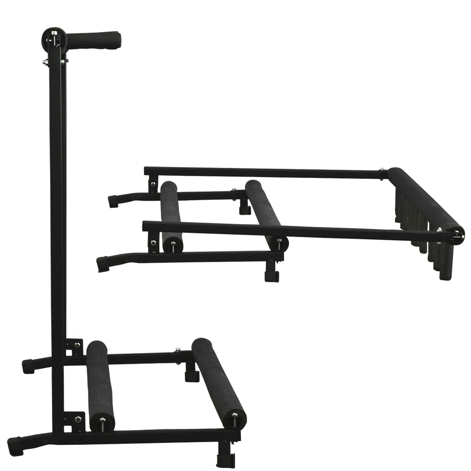 Best Choice Products 7 Guitar Folding Portable Storage Organization Stand Rack Display Decor For Acoustic, Bass, Electric Guitar