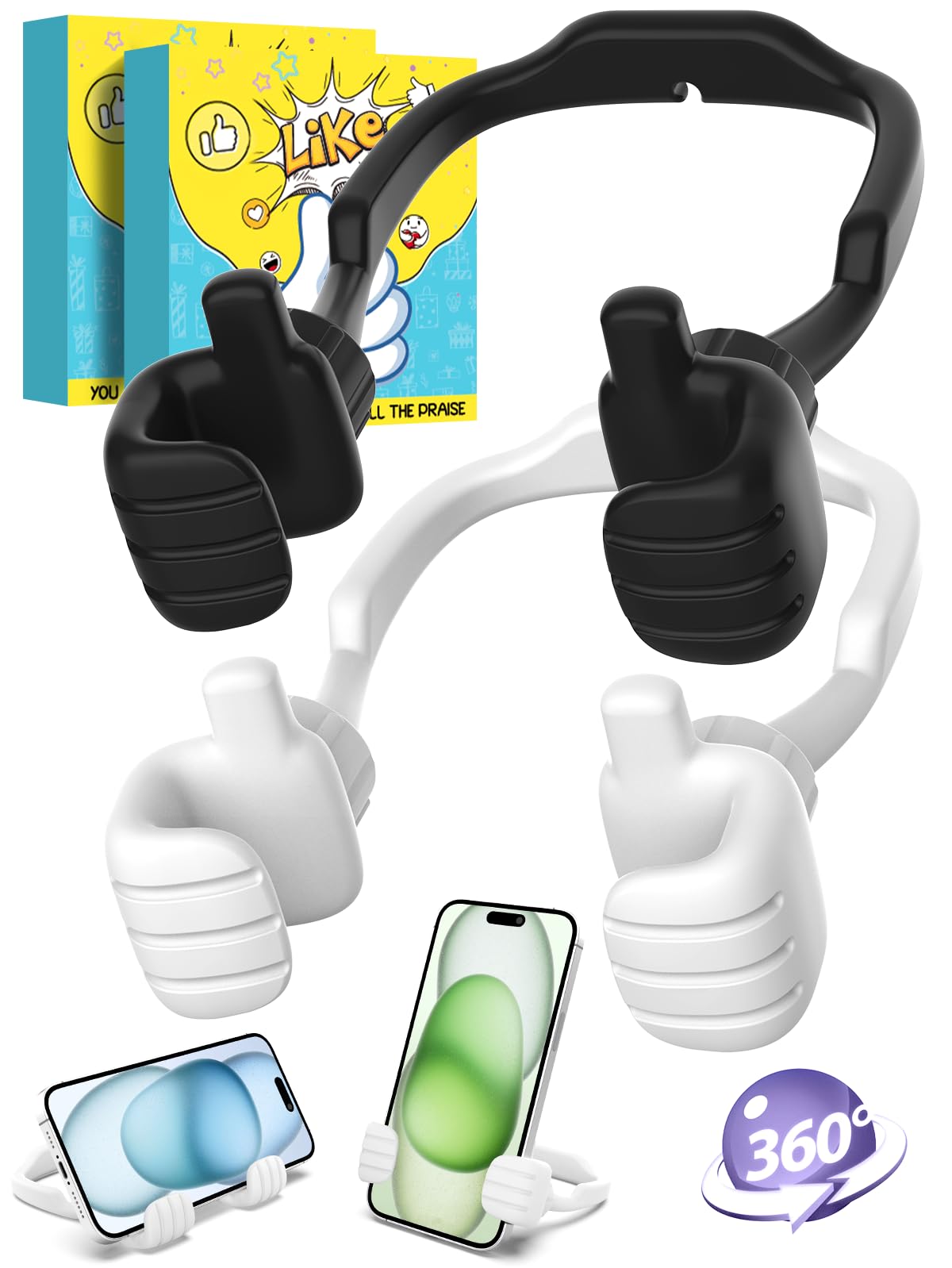 Christmas Stocking Stuffers For Teen Men Women Adults Gifts: Thumbs Up Phone Stand Holder Novelty Funny Gadget Teenage Boy Girl