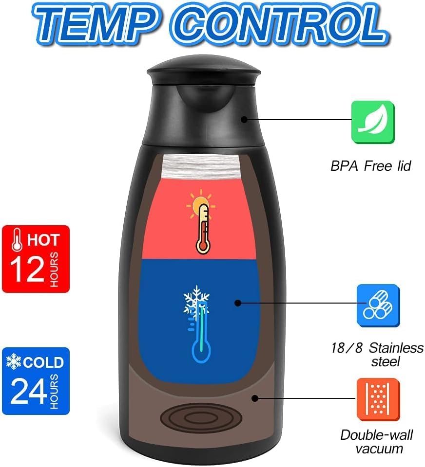 68Oz Thermal Coffee Carafe, 2 Pack Airpot Insulated Coffee Urns Stainless Steel Vacuum Thermal Pot Dispenser For Coffee, Hot Wat