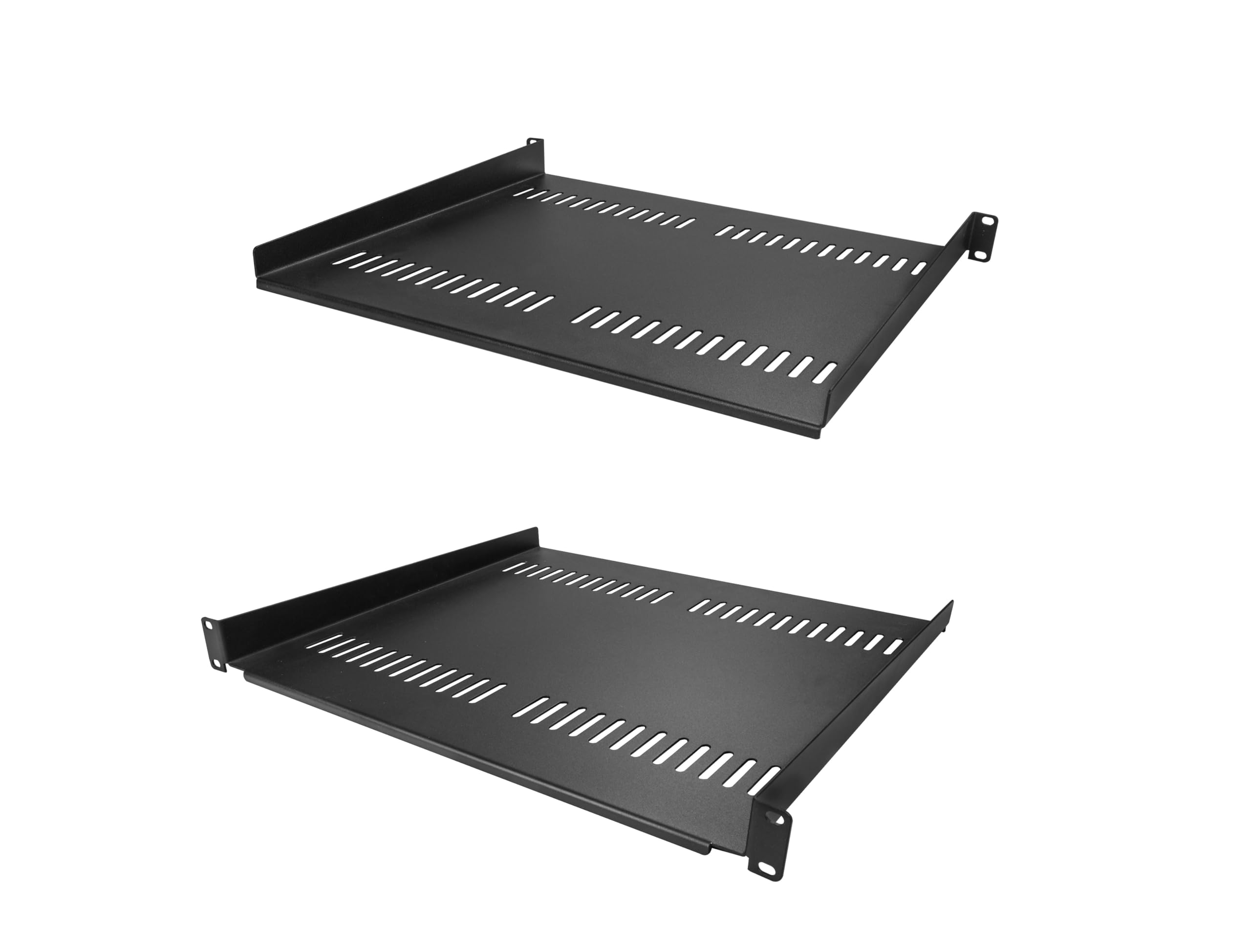 2 Pack 1U Rack Shelf, Vented