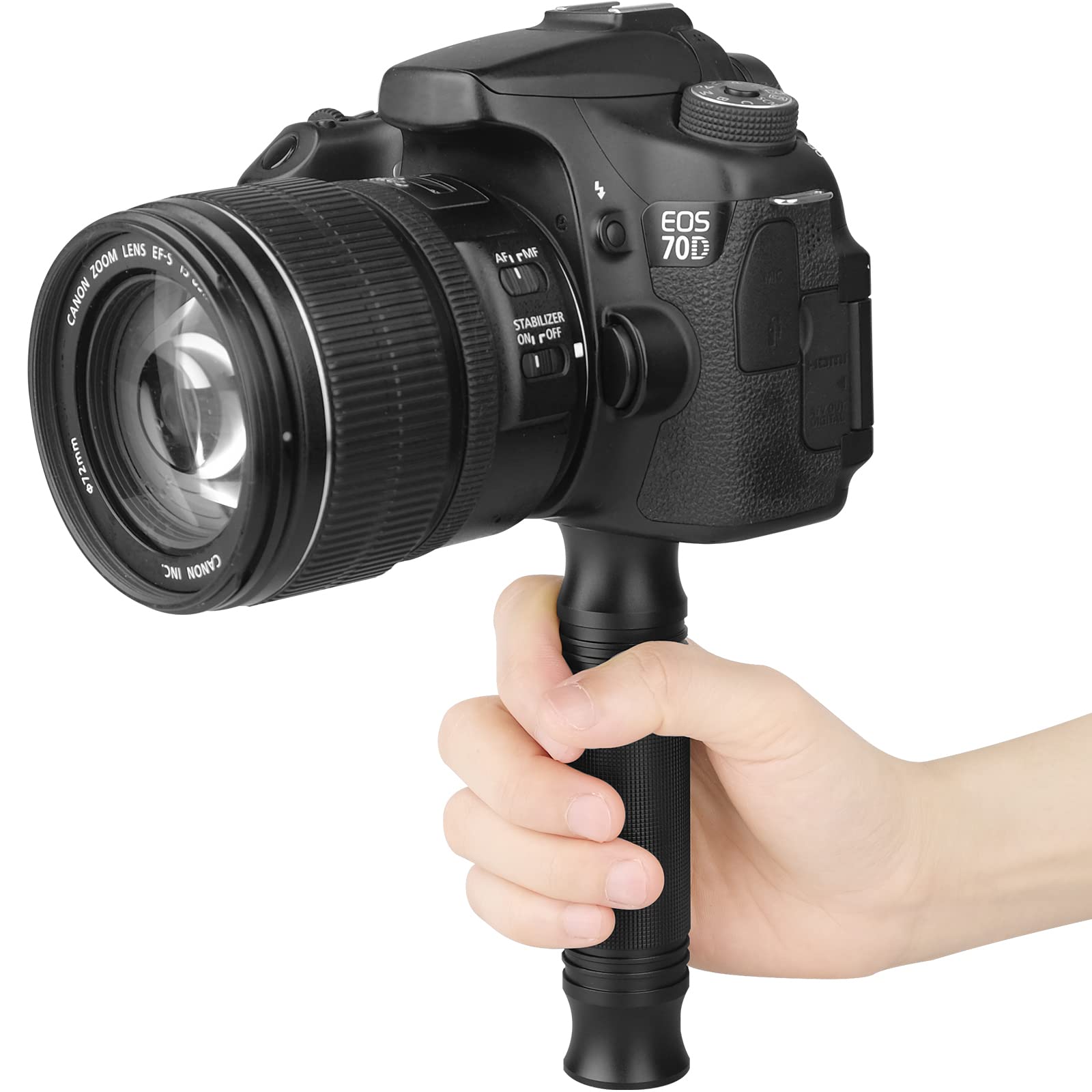 Chromlives Camera Handle Grip Support Mount Universal Handlegrip Camera Stabilizer With 1/4 Inches Male Screw For Digital Video