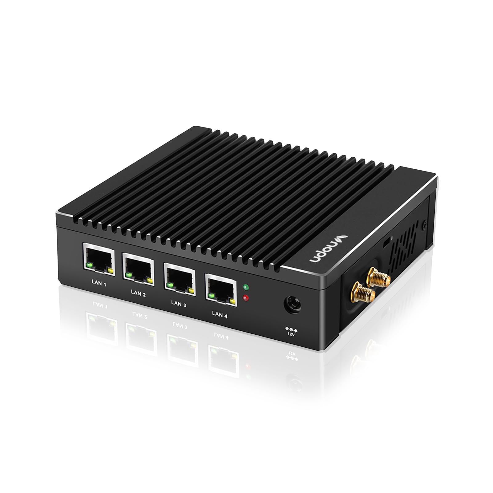 Vnopn Micro Firewall Appliance In Tel N3700 Quad Core, Fanless Mini Pc 4 In Tel 2.5Gbe I225 Lan Ports 8Gb Ram Ddr3 128Gb Msata S