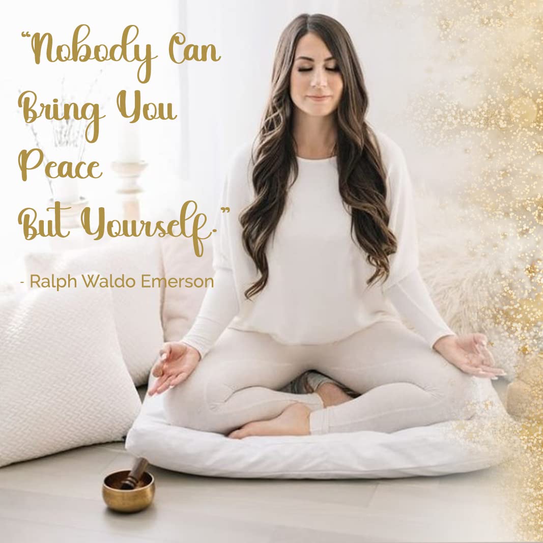 Tibetan Singing Bowl Set By Ohm Store   Hand Hammered Lingam Meditation Sound Bowl   Yoga, Chakra Balancing, Mindfulness, Stress