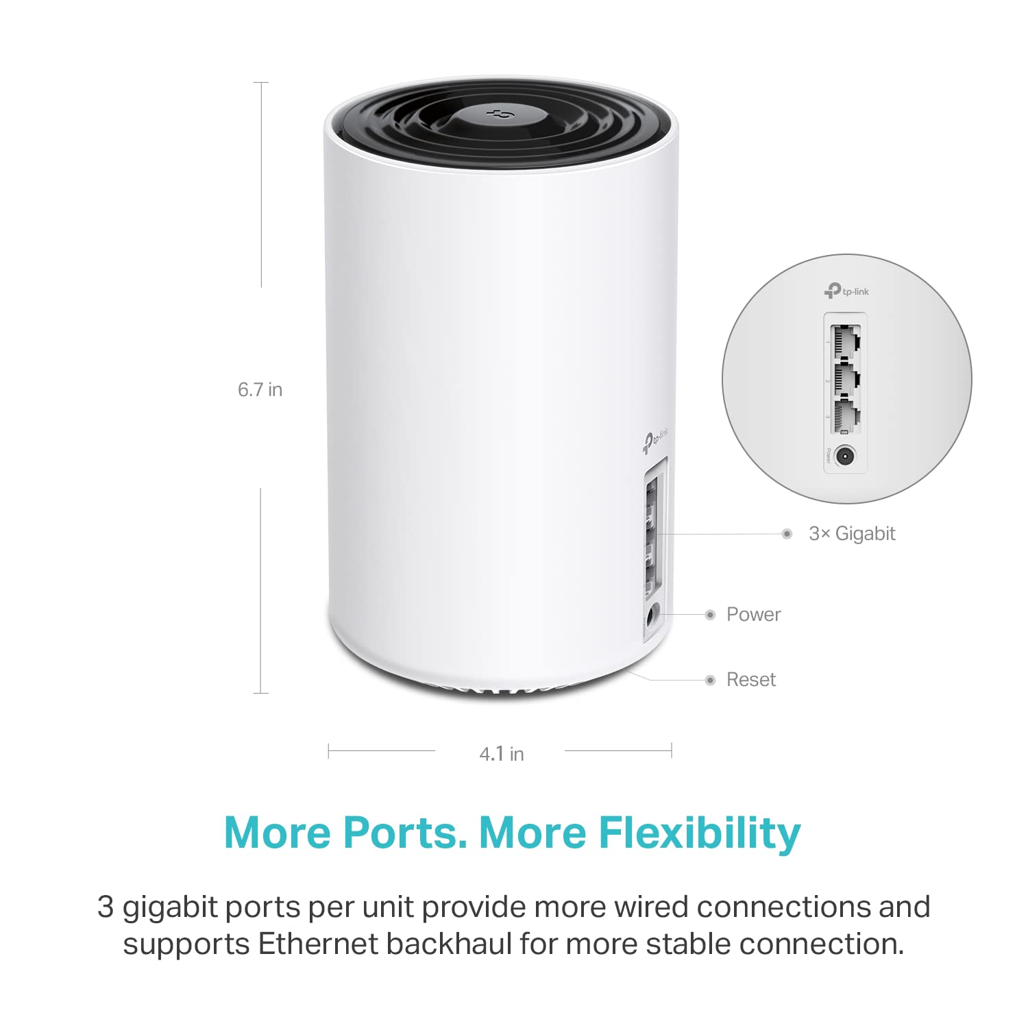 Tp Link Deco Axe5400 Tri Band Wifi 6E Mesh System(Deco Xe75)   Covers Up To 2900 Sq.Ft, Replaces Wifi Router And Extender, Ai Dr