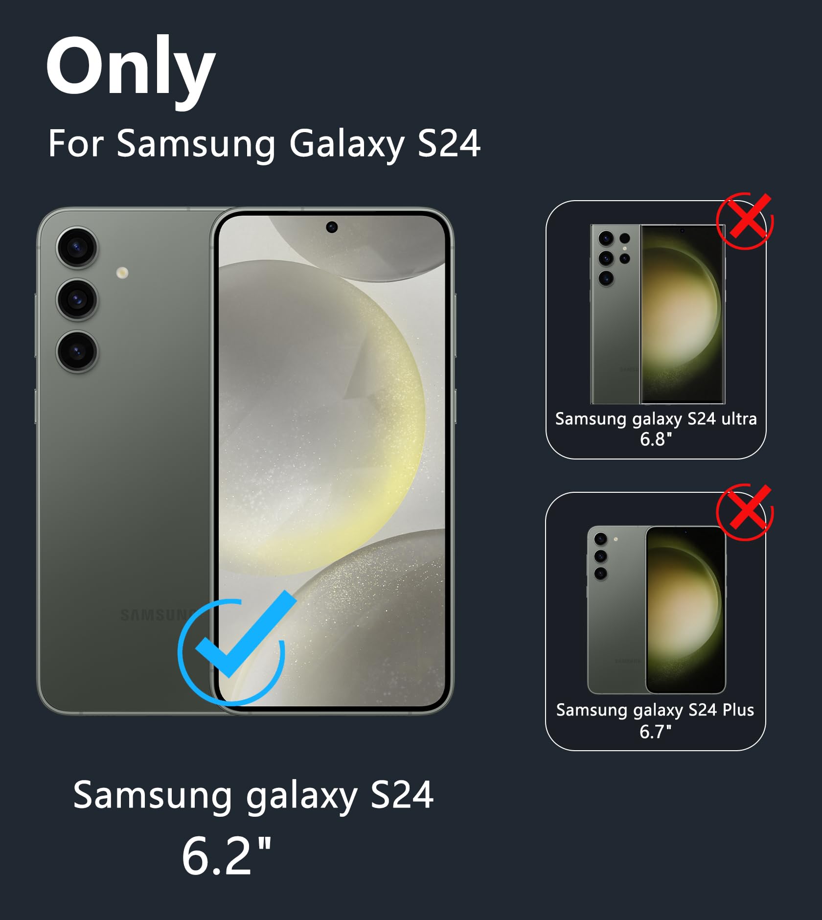 Fntcase For Samsung Galaxy S24 Case: Support Magnetic Translucent Slim Phone Cases | Matte Military Grade Protection Shockproof