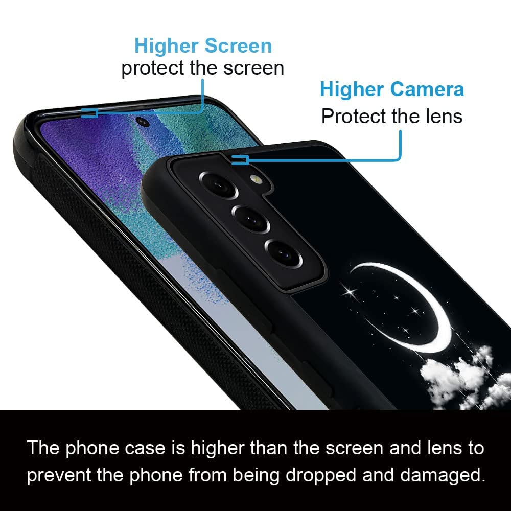 Daizag Compatible With Samsung Galaxy S22 Ultra Case,Free Girl Under The Moon For Man Woman, All Round Protection Shockproof Ant