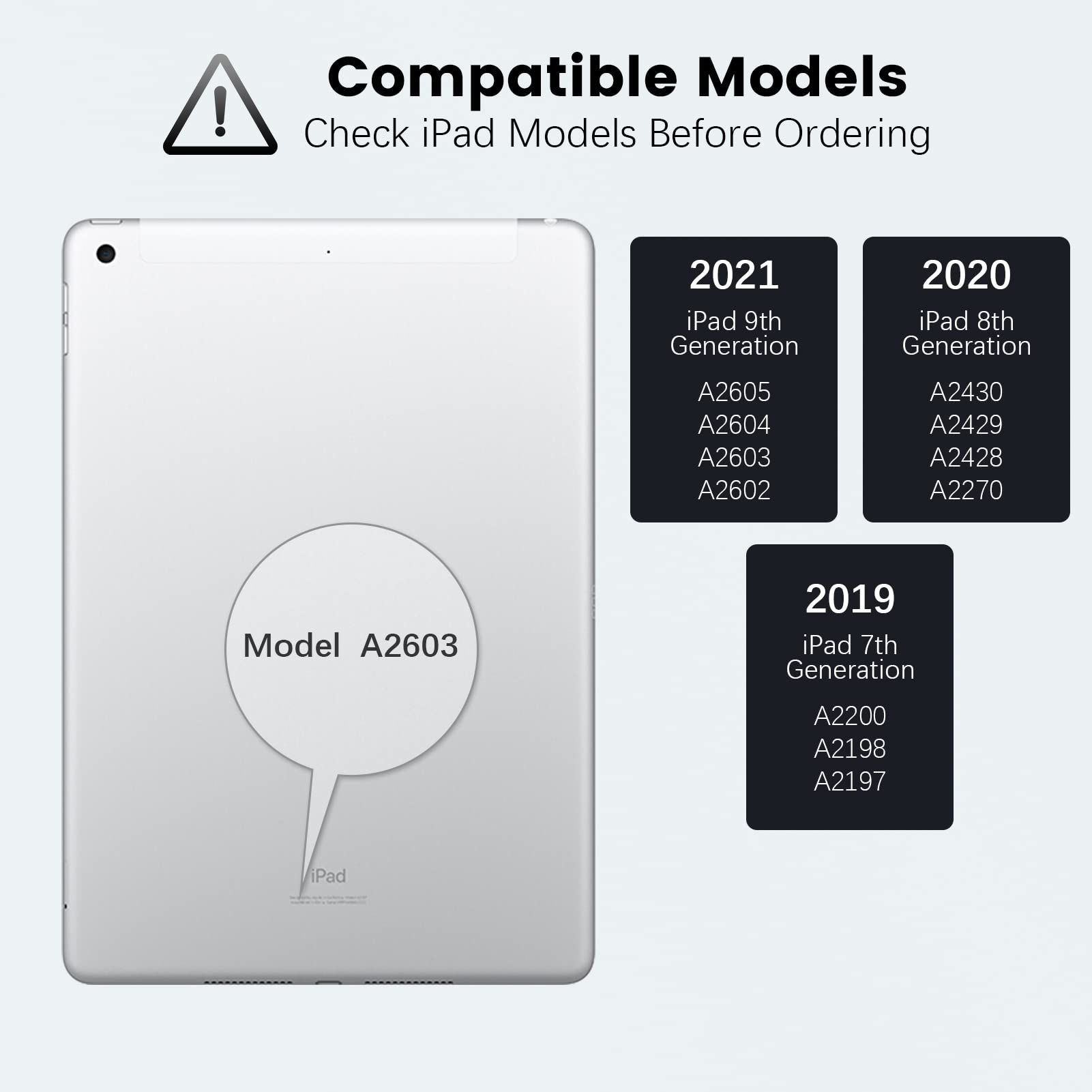 Nillkin Ipad Case 10.2'' With Detachable Keyboard, Trackpad, Pencil Holder,Slide Camera Cover Compatible With Ipad 7Th/8Th/9Th G