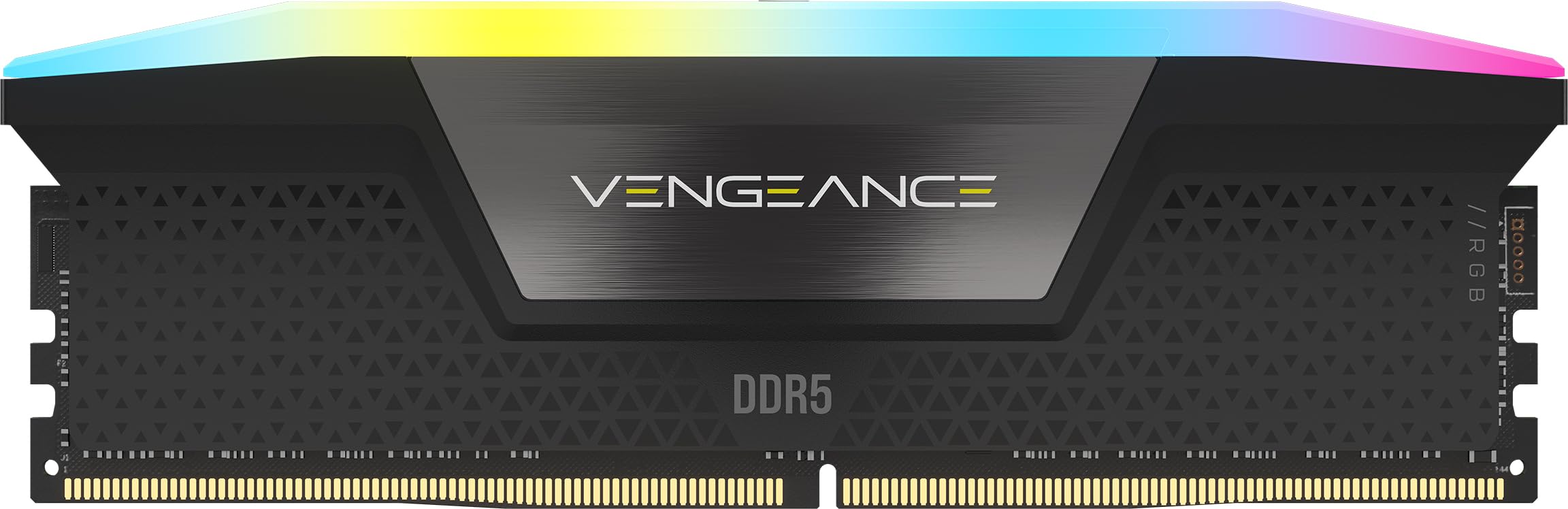 CORSAIR Vengeance RGB DDR5 RAM 16GB (1x16GB) 5200MHz CL40 Intel XMP iCUE Compatible Computer Memory - Black (CMH16GX5M1B5200C40)
