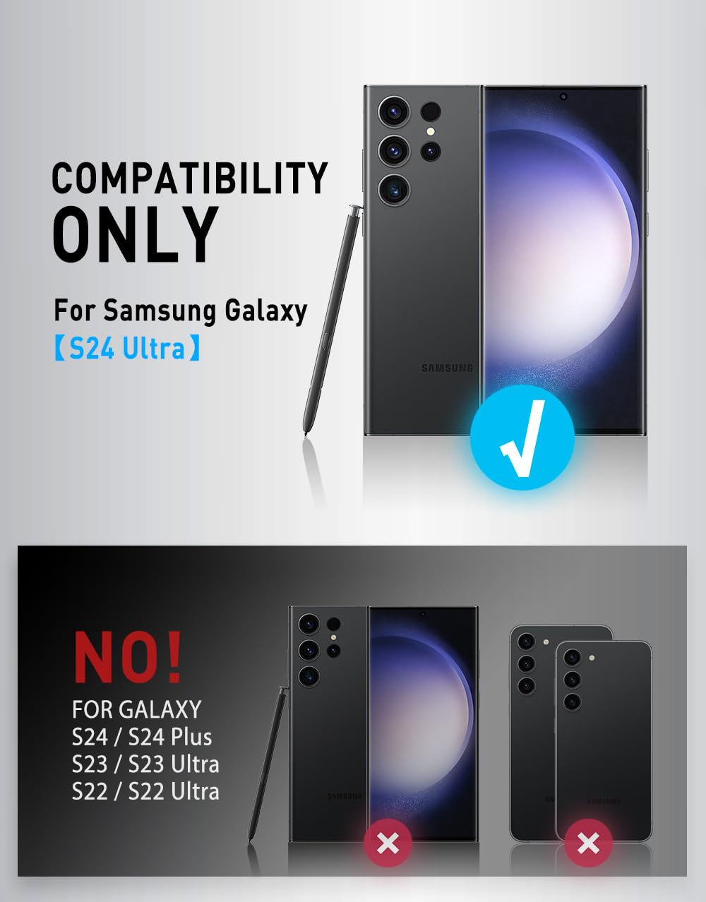 I Blason Armorbox For Samsung Galaxy S24 Ultra Case Magsafe With Camera Cover Stand [Support Wireless Charger] 360 Full Body Cas