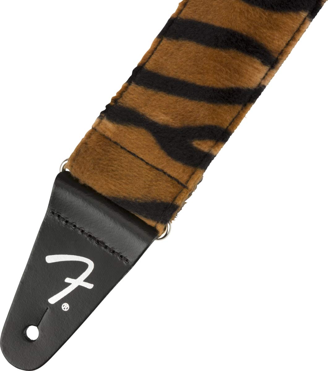 Fender Wild Animal Print Guitar Strap, Guitar Accessories, 2In, Tiger