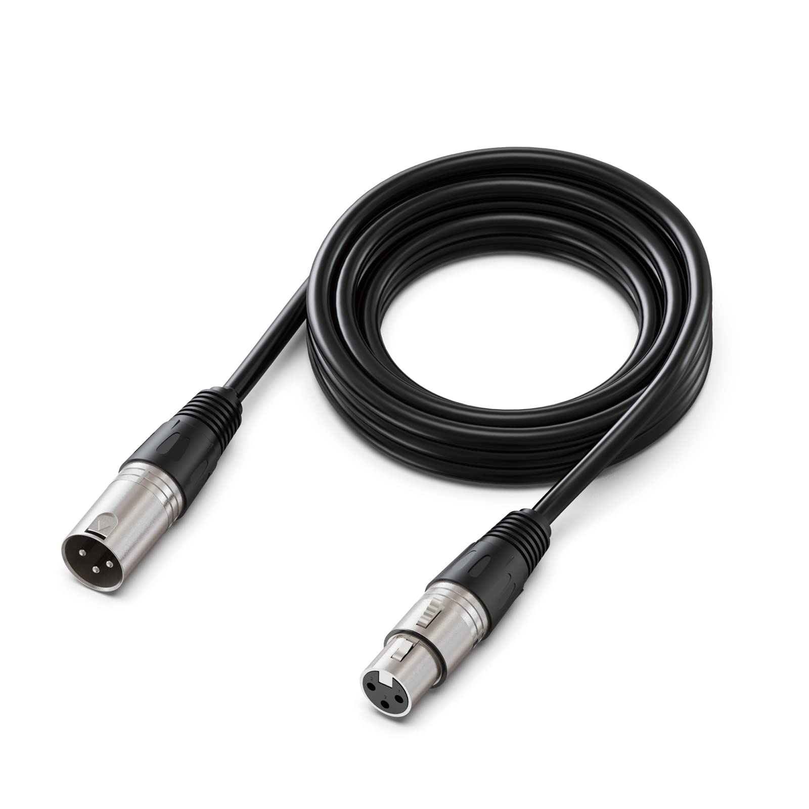 Fifine Xlr Cable, 10Ft Cable With Balanced 3 Pin, Xlr Male To Female Mic Audio Cord, Xlr Speaker Cable, Mic Wire, Compatible Wit