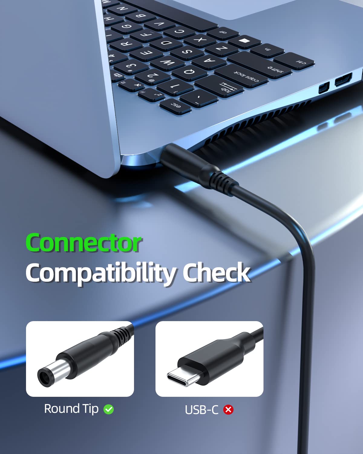 65W Ac Charger Fit For Dell Latitude 5510 5410 5310 5310 2 In 1 P80F002 P97G002 P97G001 P96G003 P98G007 Laptop Power Adapter Supply Cord (Safety Certified By Ul)