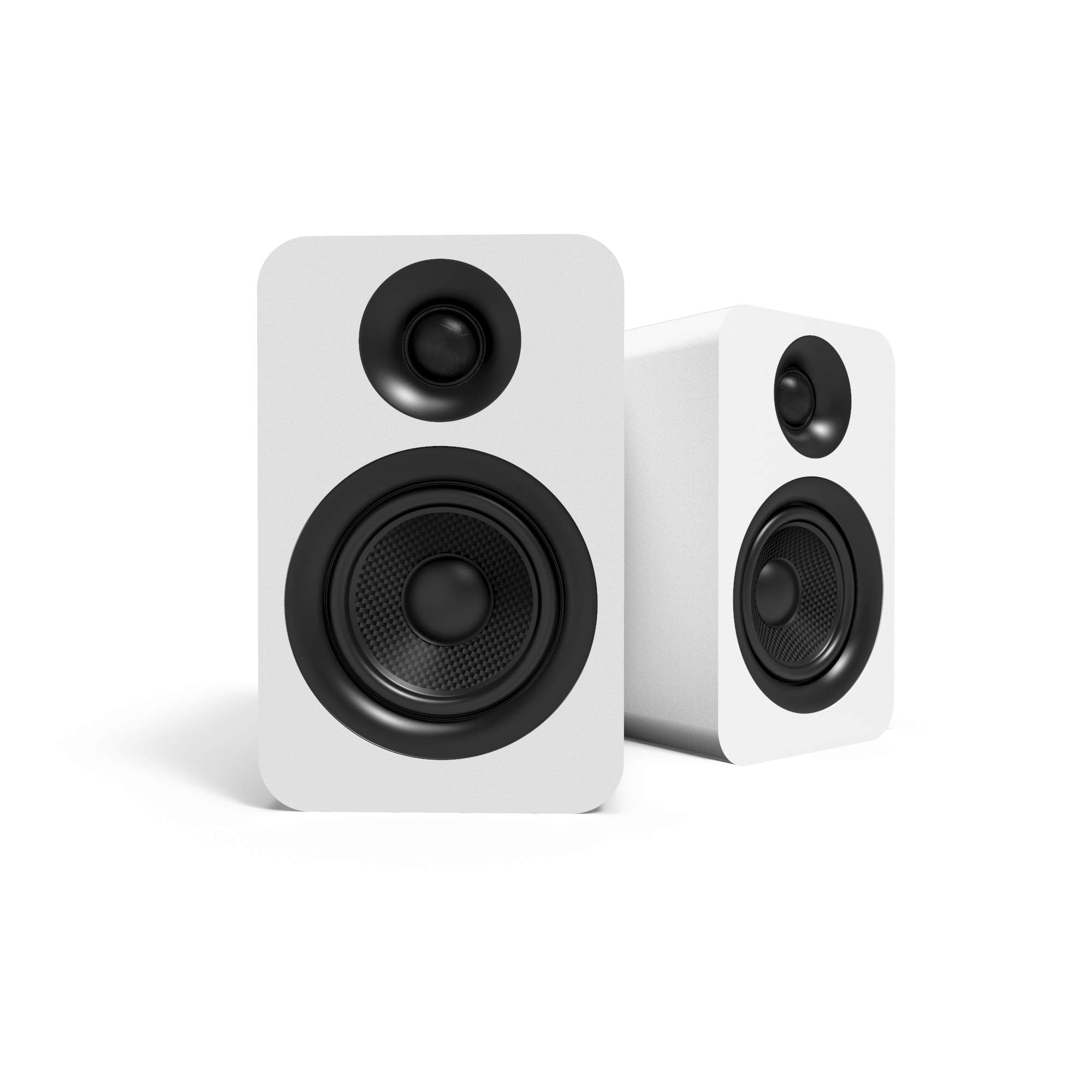 Kanto Yu Passive 4'' Passive Bookshelf Speakers With 1'' Silk Dome Tweeter | External Amplifier Required | Pair | Matte White