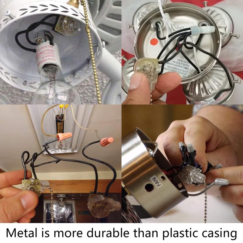 Ceiling Fan Switch Zing Ear Ze 109M Pull Chain Switch On/Off Light Switch For Hunter Ceiling Fan Light Lamp Replacement