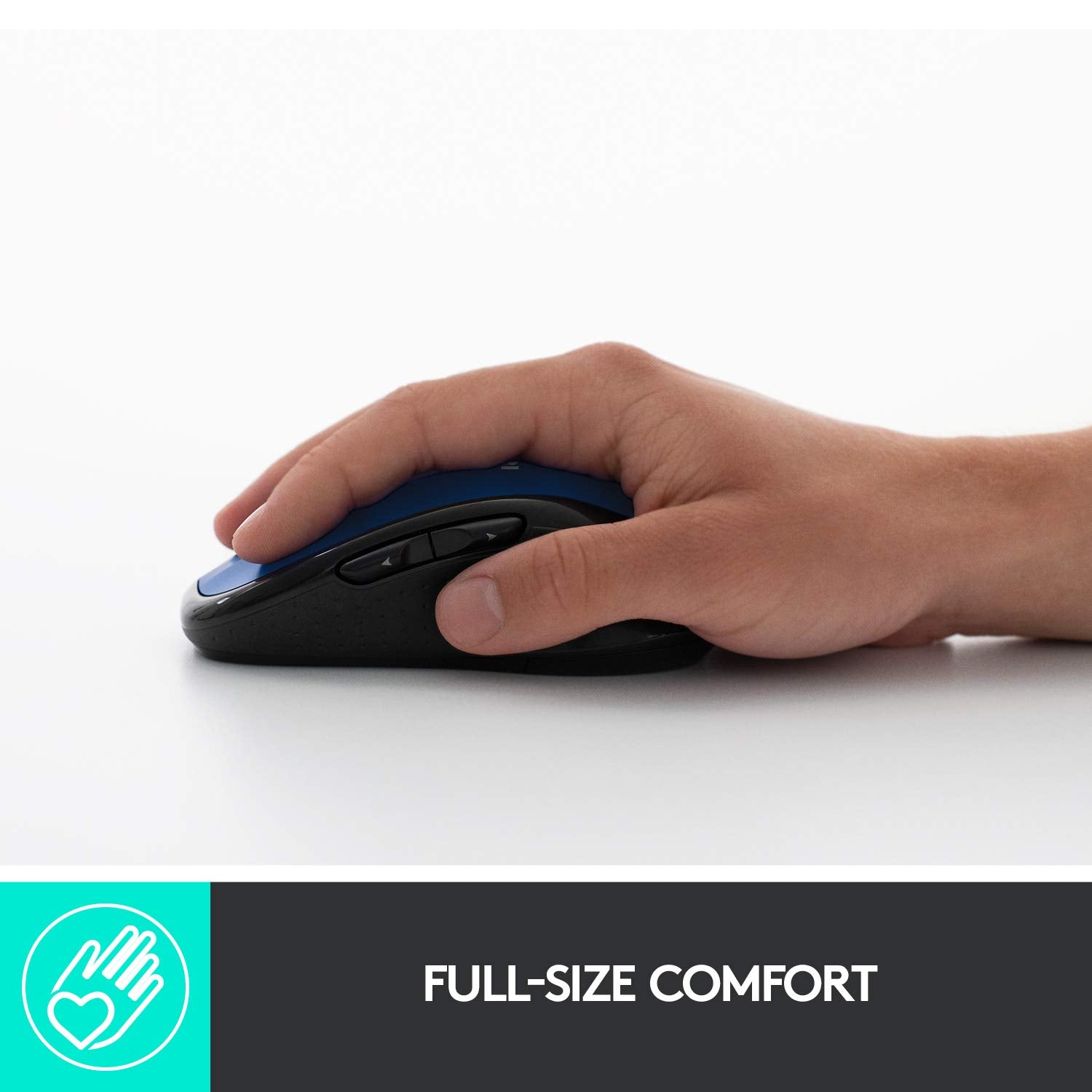 Logitech M510 Wireless Computer Mouse - Comfortable Shape With Usb Unifying Receiver, With Back/Forward Buttons And Side-To-Side