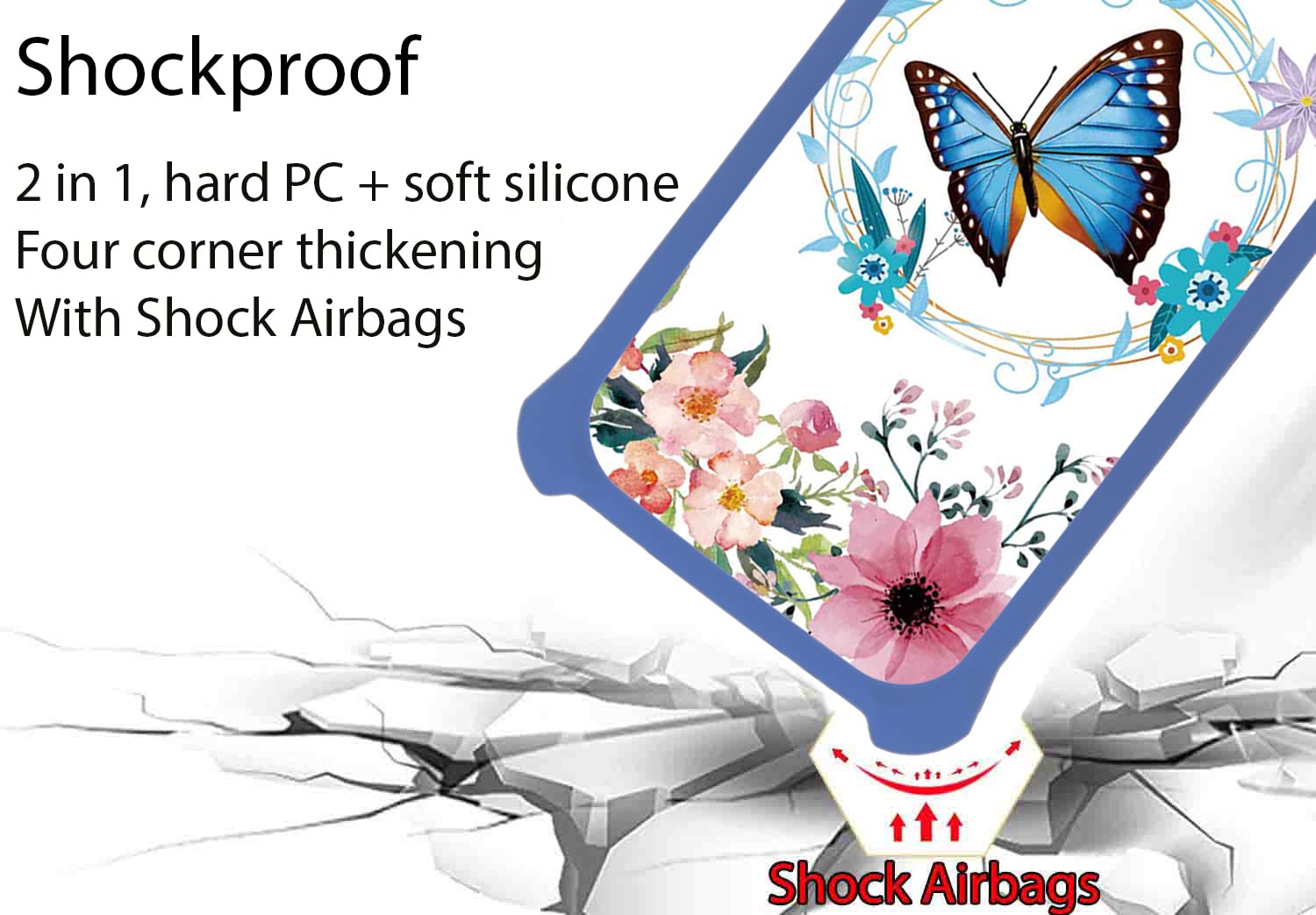 Revvlry+ Plus Case Compatible With Motorola Moto G7/G7+Plus Case T Mobile Revvlry+ Plus Phone Case Cover [With Tempered Glass Sc