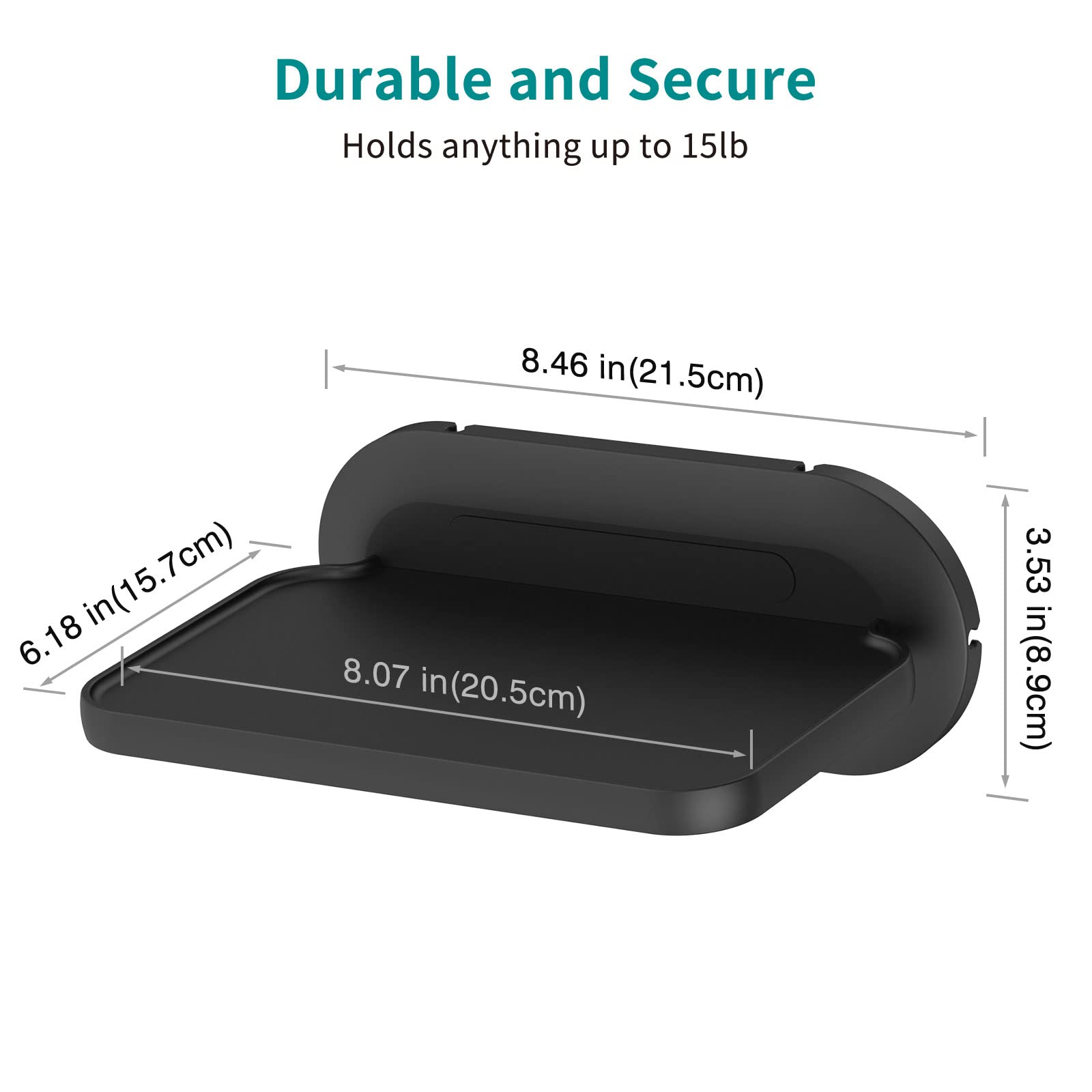 Homemount Mount For Google Nest Hub Max   Wall Mount Holder Shelf Compaitble With Nest Hub Max (Black)